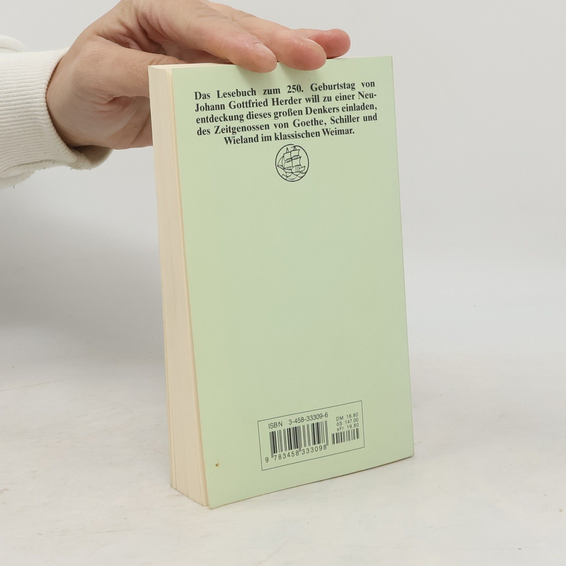 Johann Gottfried Herder Herder-Lesebuch