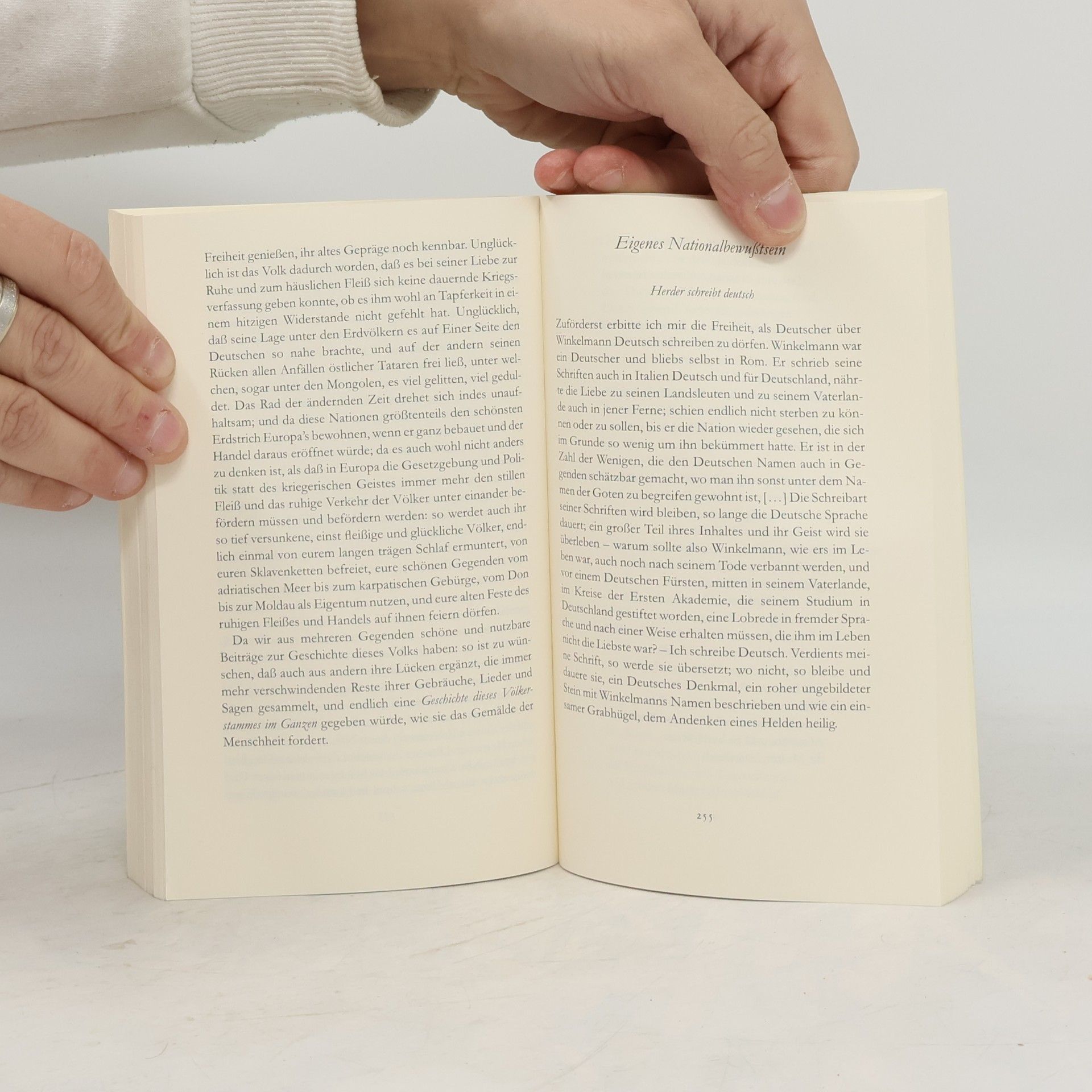 Johann Gottfried Herder Herder-Lesebuch