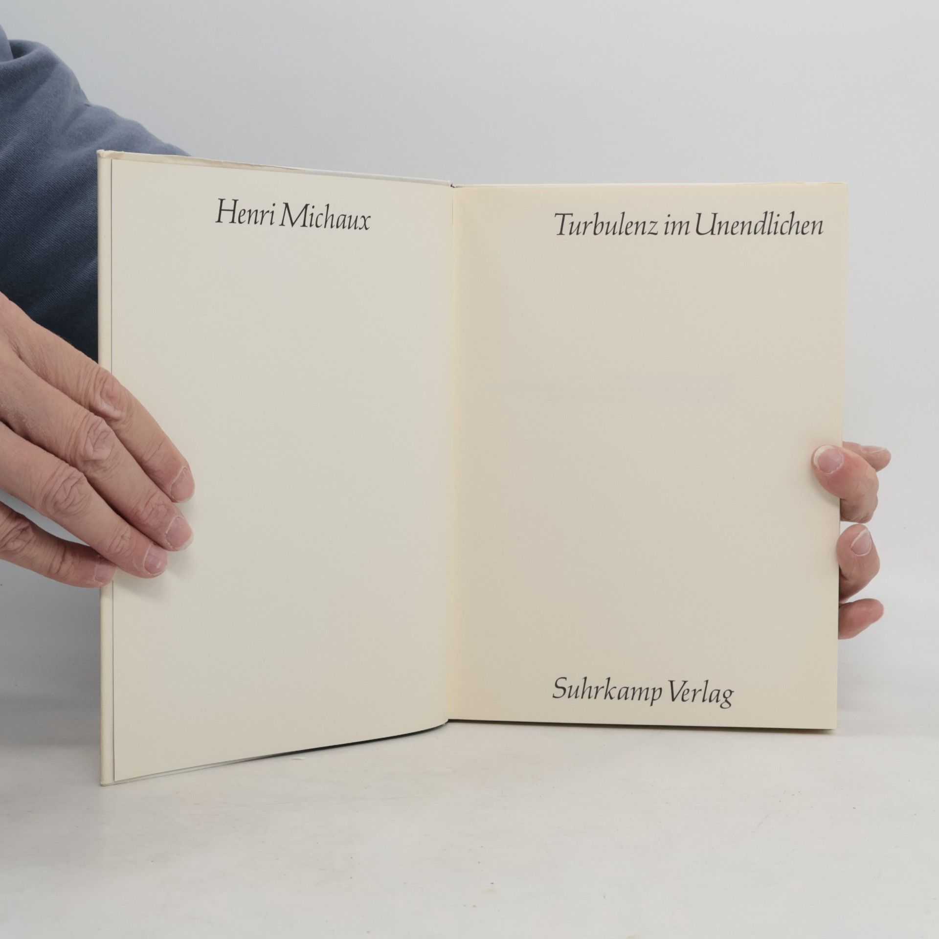 Henri Michaux Turbulenz im Unendlichen
