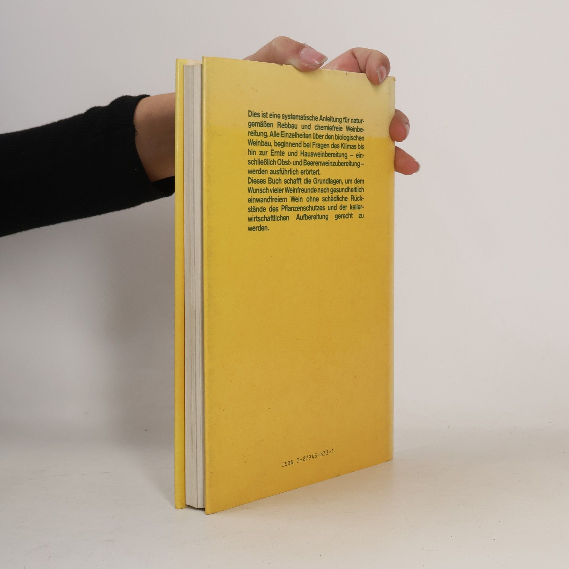 Helmut Snoek Das Buch vom biologischen Weinbau