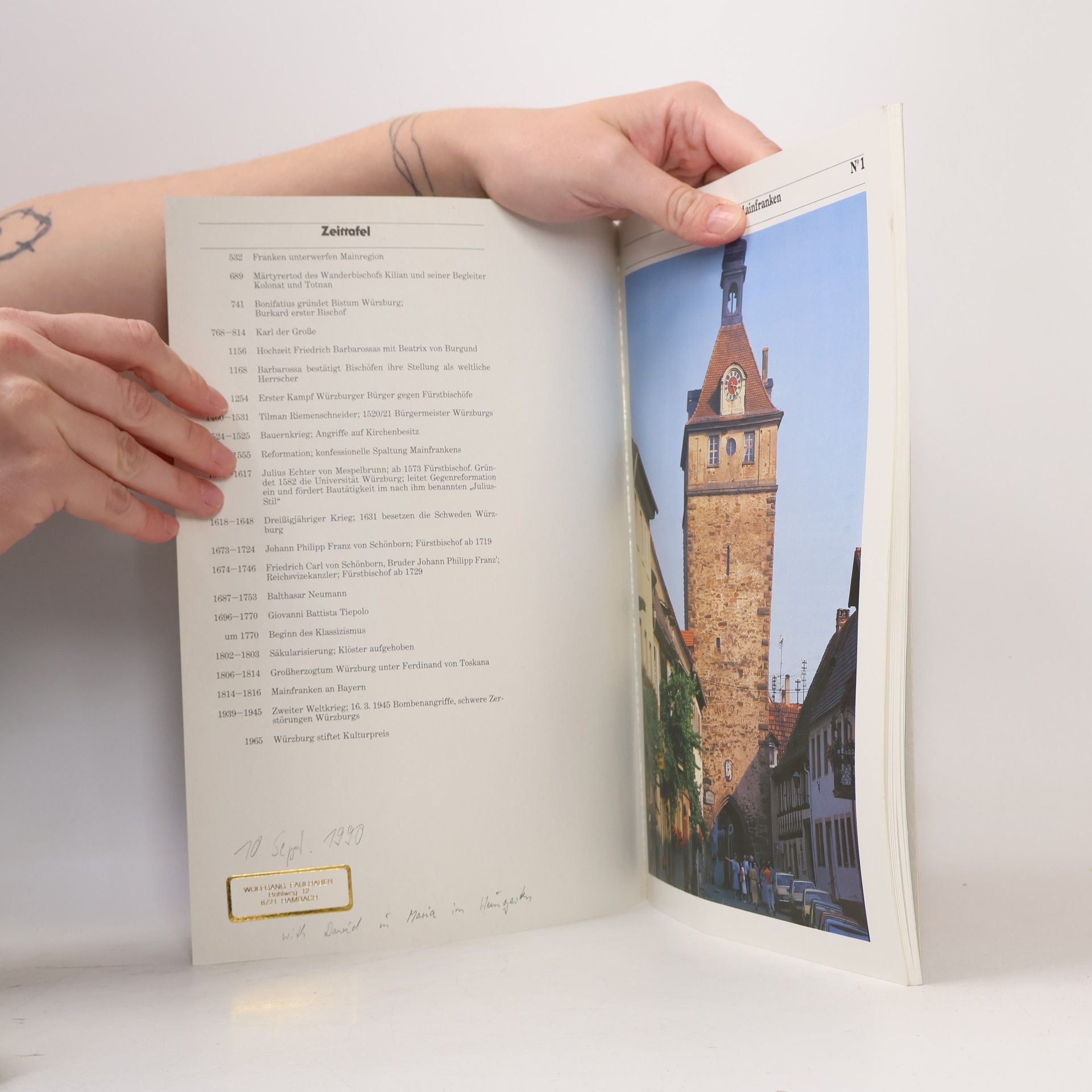 Various authors Kunstführer Würzburg und Mainfranken 1