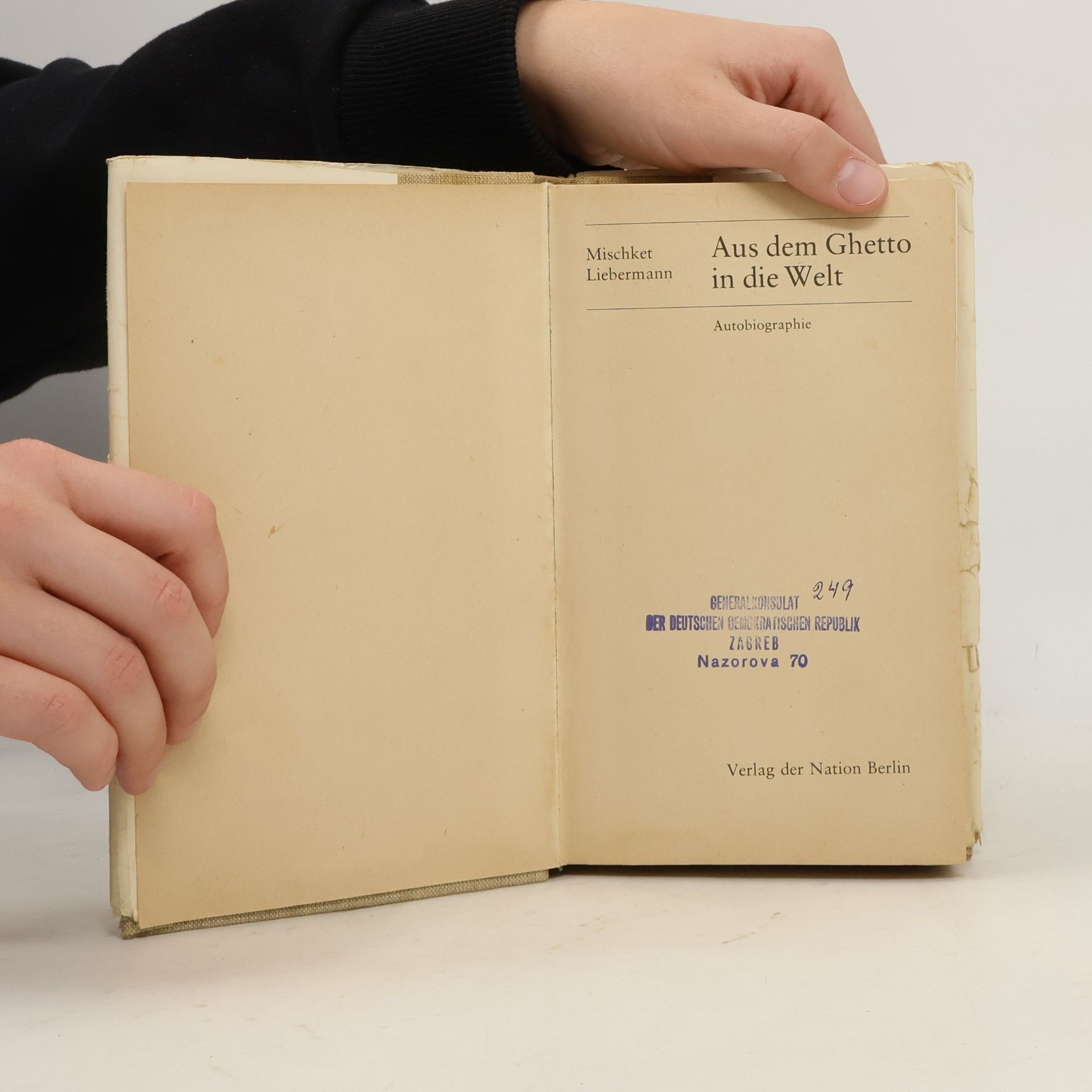 Mischket Liebermann Aus dem Ghetto in die Welt