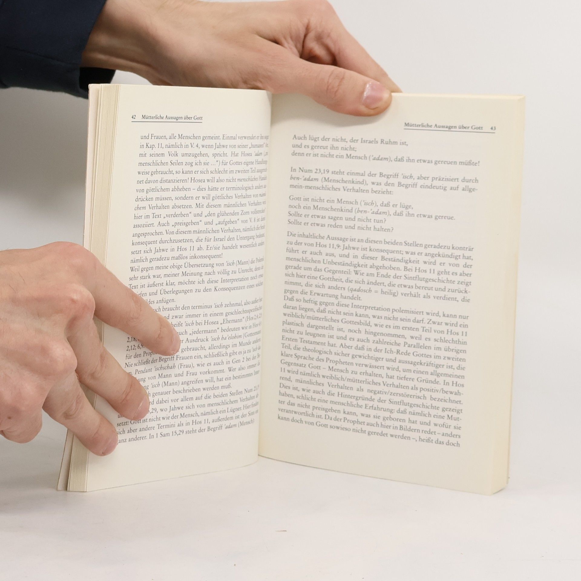 Helen Schüngel-Straumann Denn Gott bin ich, und kein Mann. Gottesbilder im Ersten Testament - feministisch betrachtet