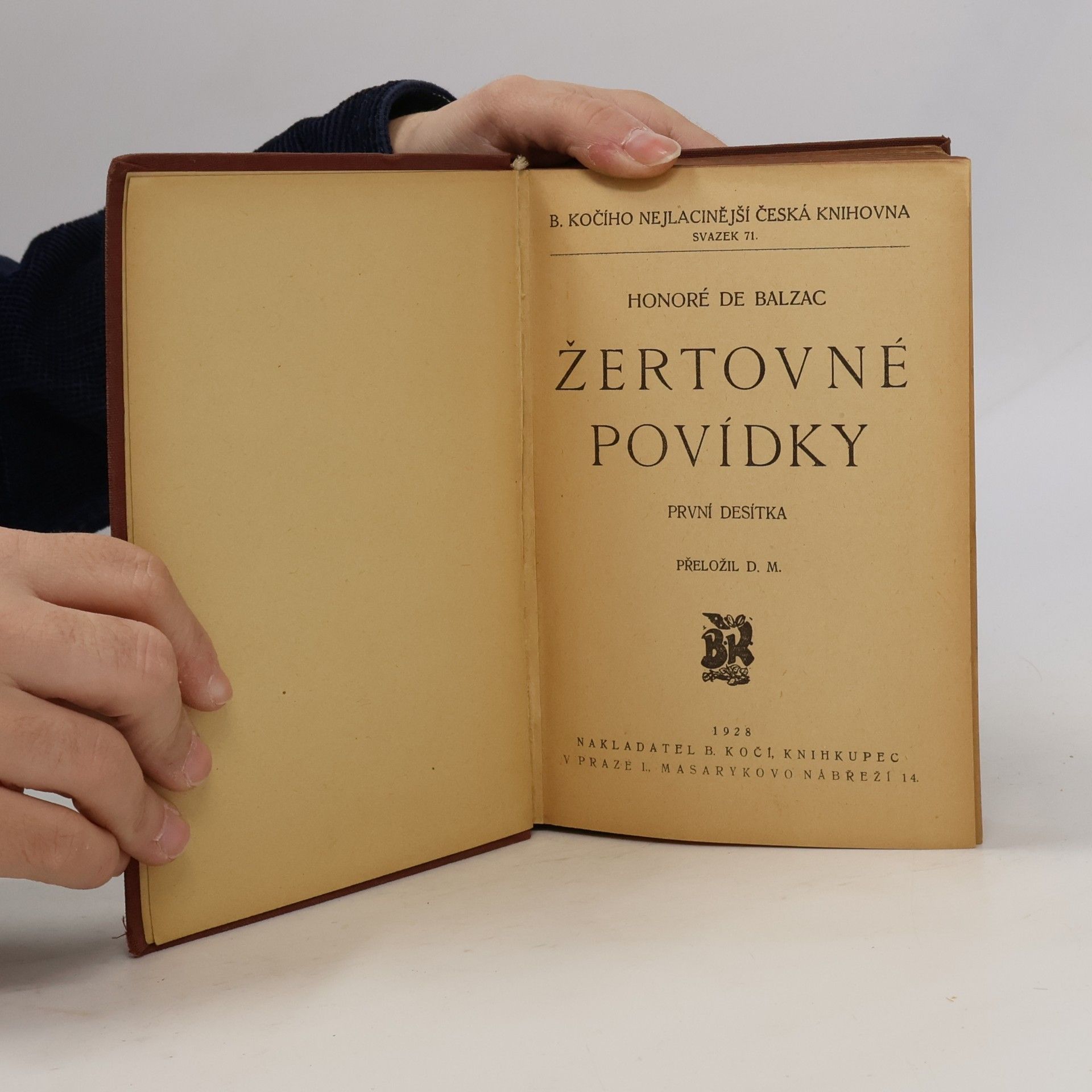 Honoré de Balzac Žertovné povídky. První desítka