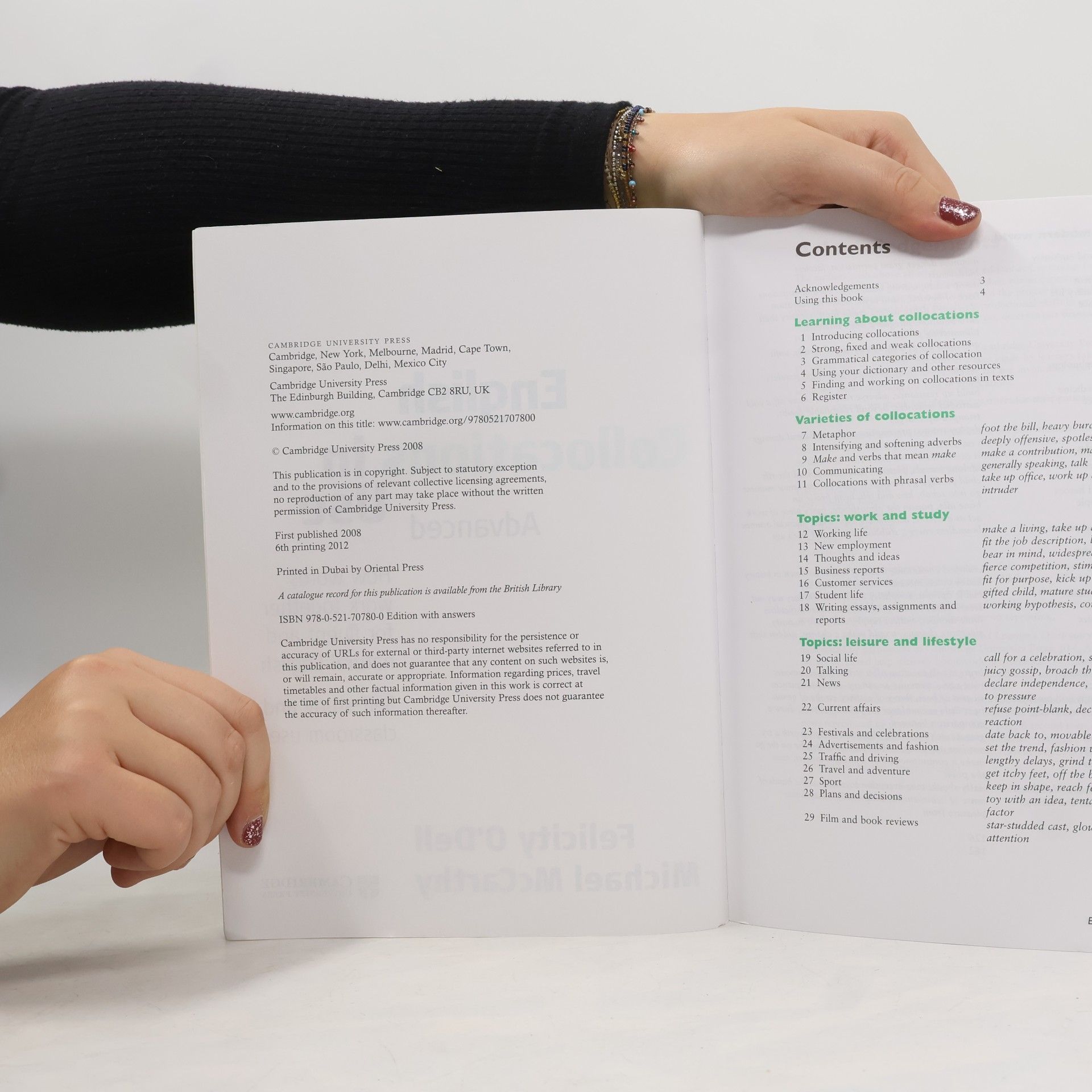 Felicity O\'Dell English collocations in use - how words work together for fluent and natural English: Advanced