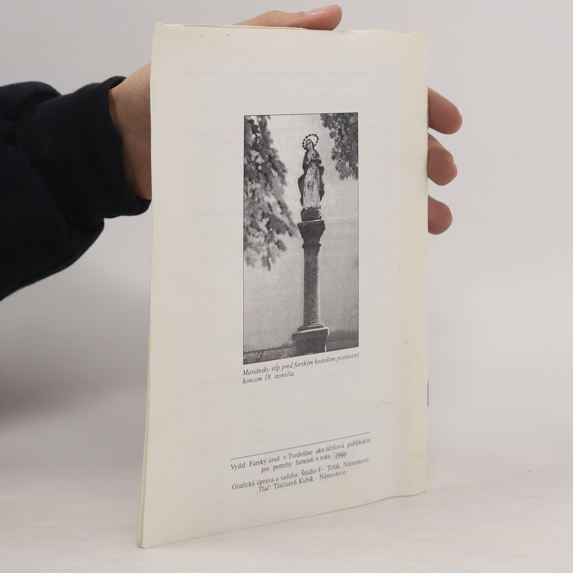 Various authors Z histórie farnosti TVRDOŠÍN