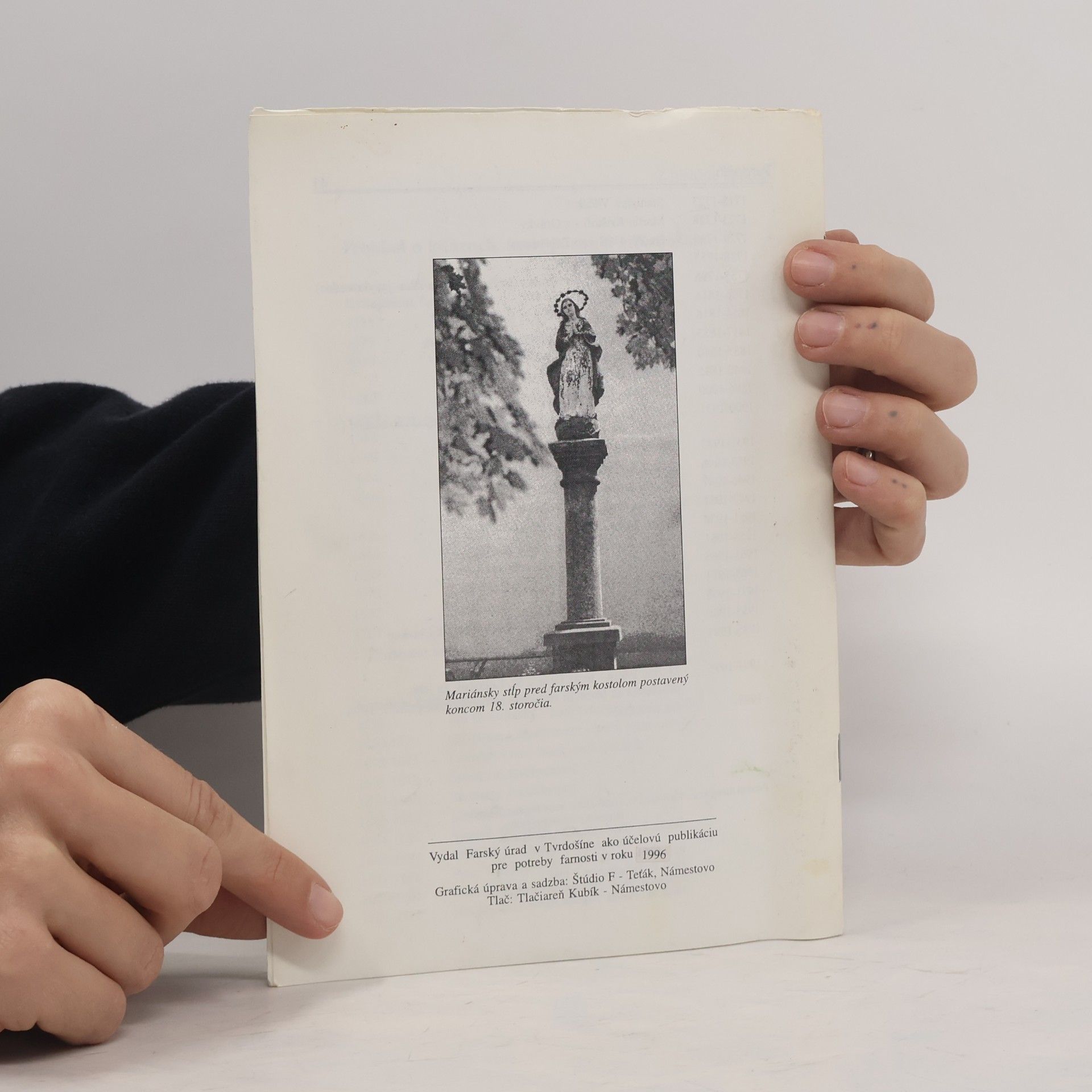 Various authors Z histórie farnosti TVRDOŠÍN