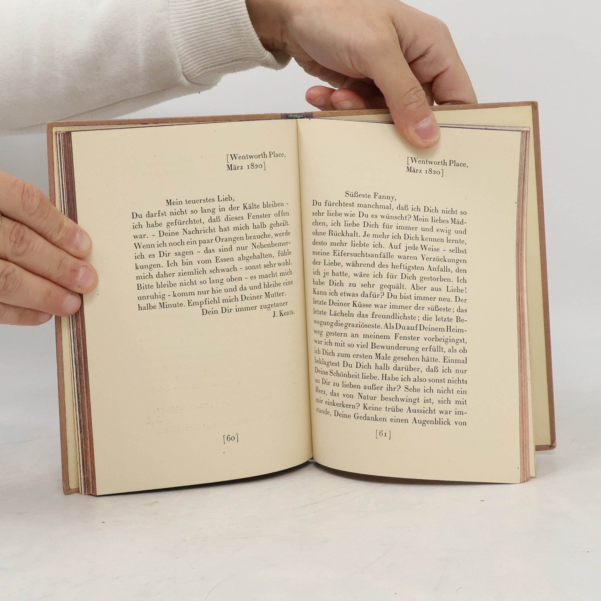 John Keats Briefe an Fanny Brawne