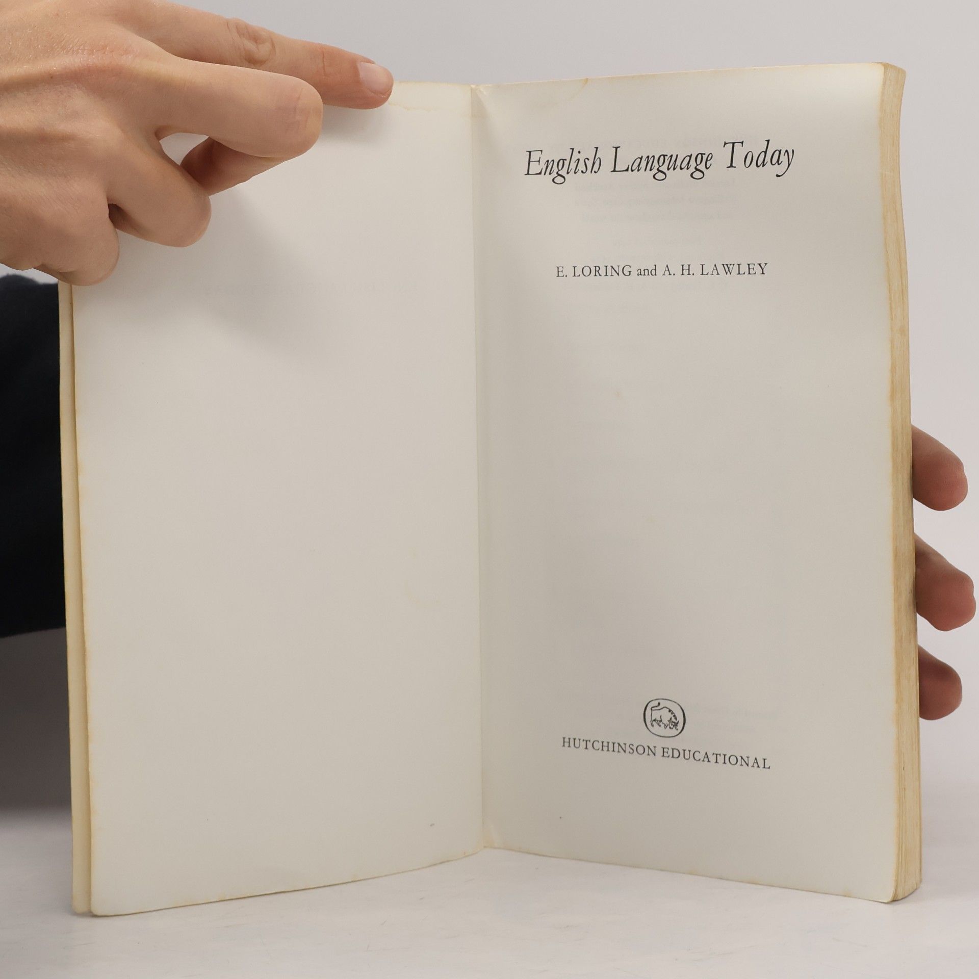 Edward Loring English Language Today
