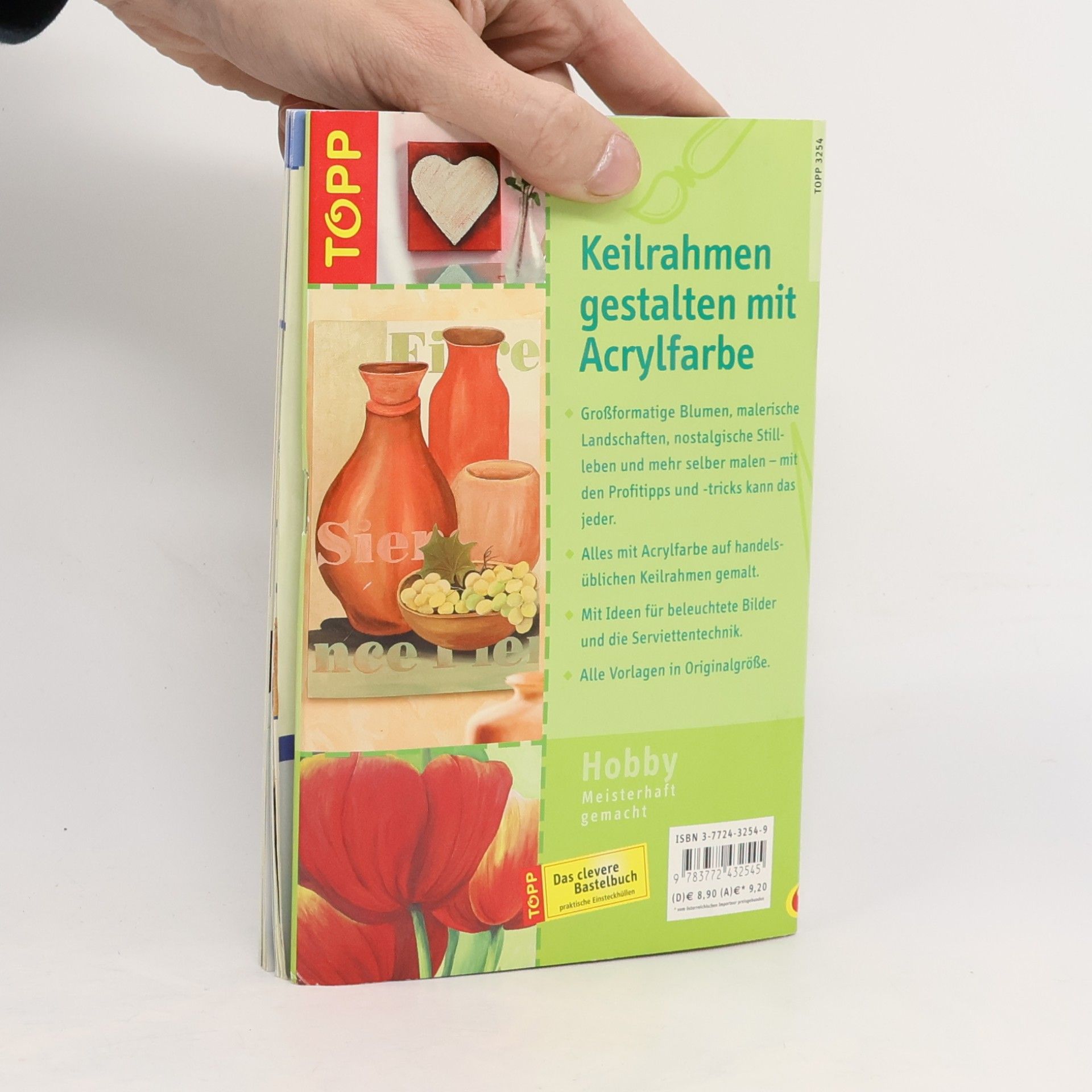 Brigitte Pohle Keilrahmen gestalten mit Acrylfarbe