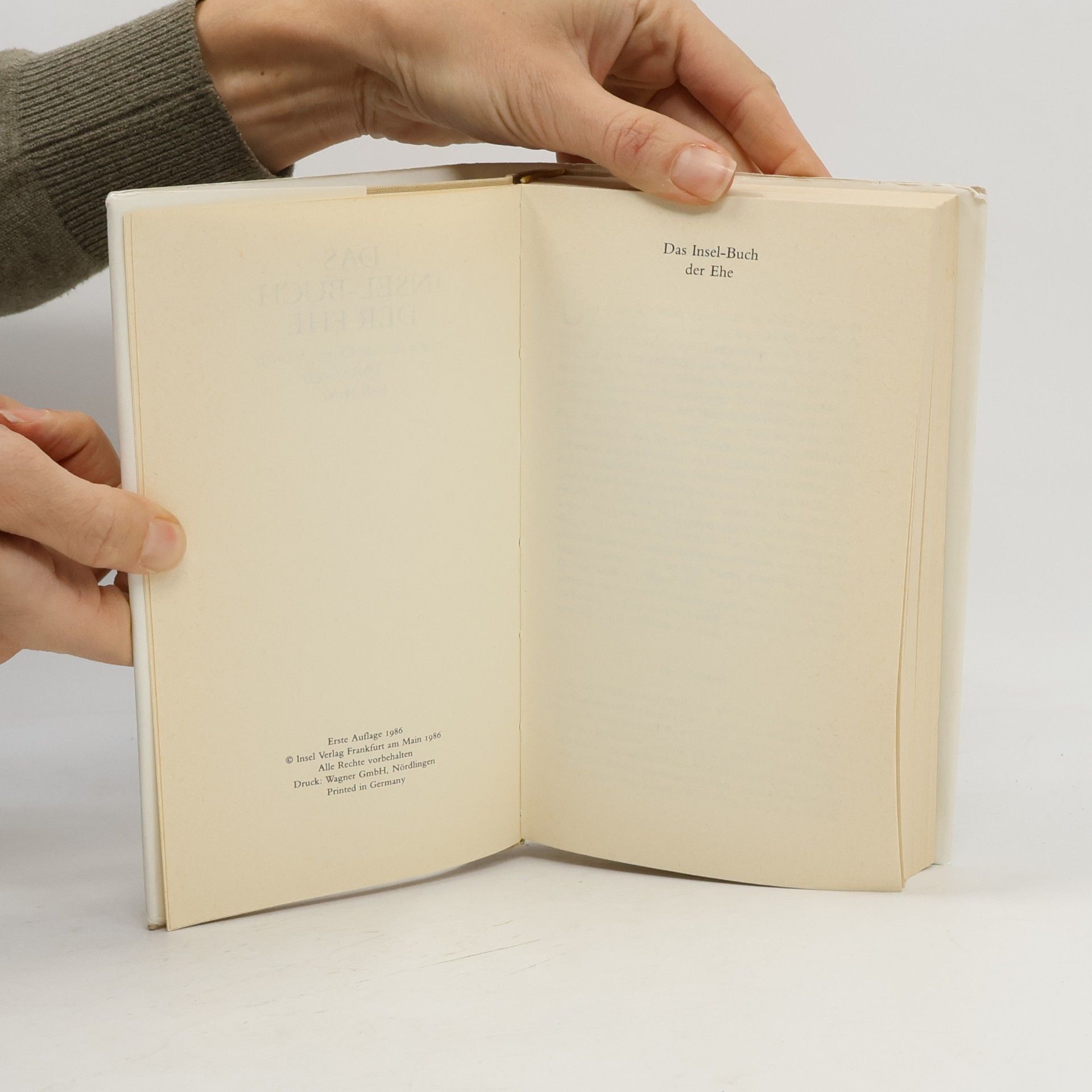 Christoph Groffy Das Insel-Buch der Ehe