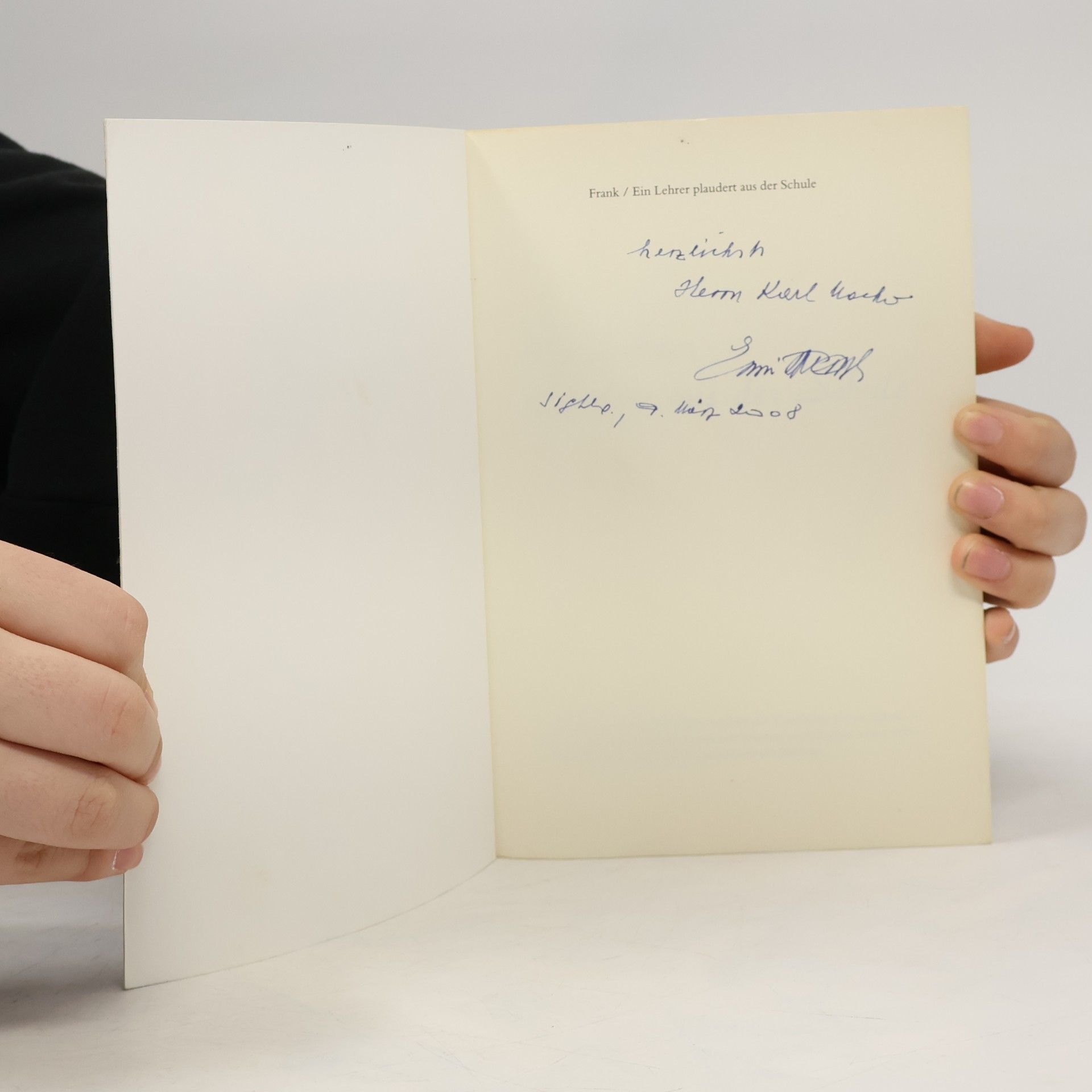 Erwin H. Frank Ein Lehrer plaudert aus der Schule
