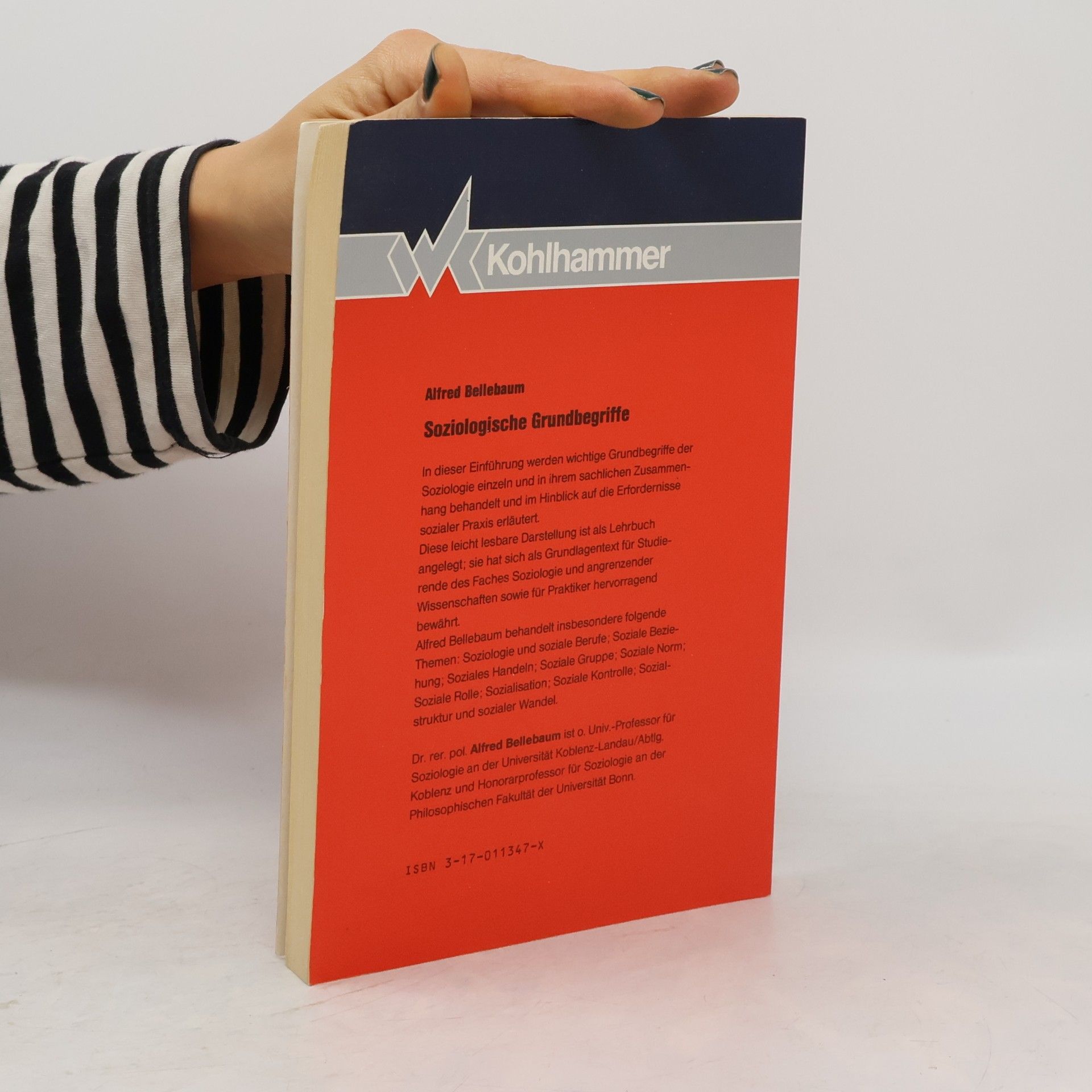 Alfred Bellebaum Soziologische Grundbegriffe - 11. Auflage