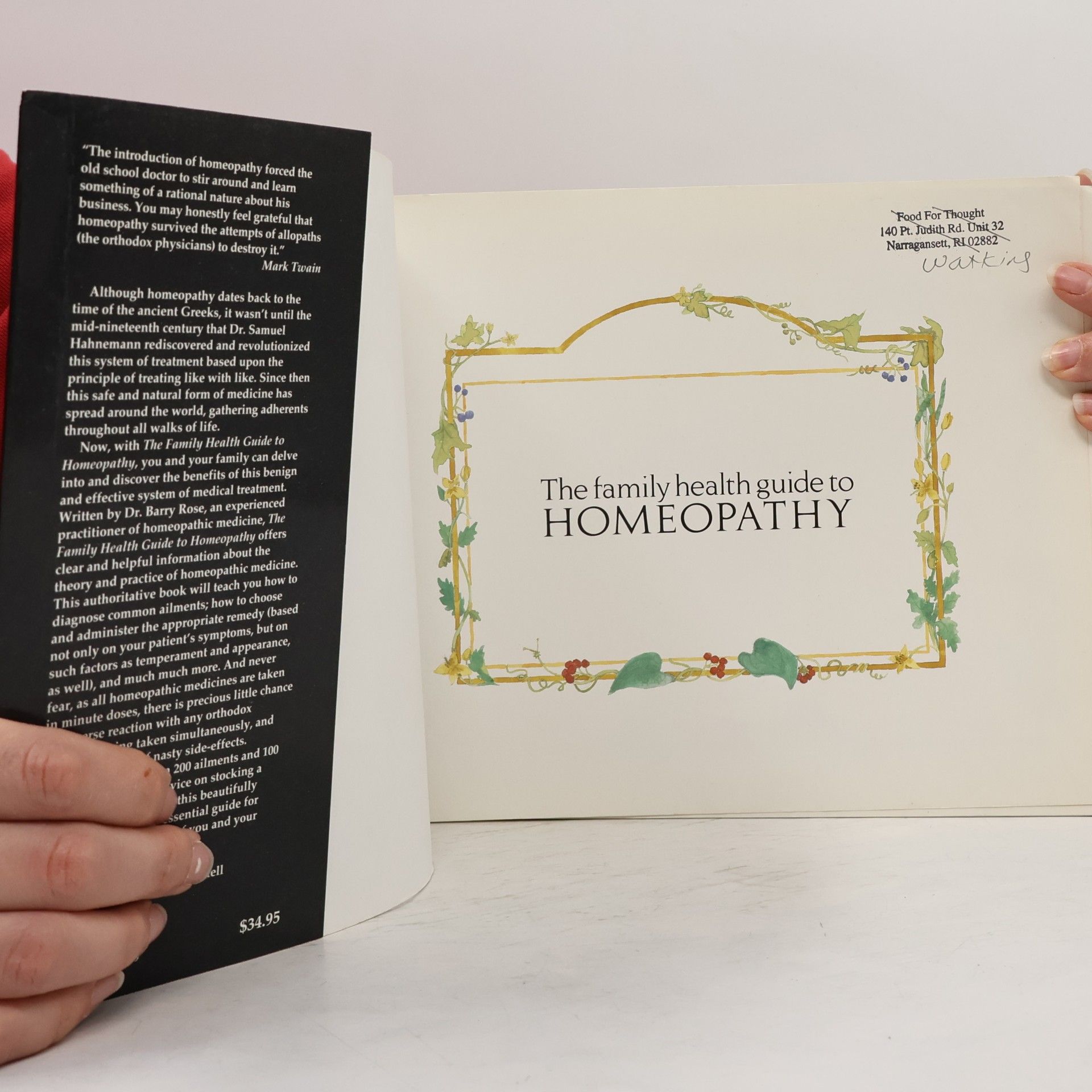 Barry Rose The Family Health Guide to Homeopathy