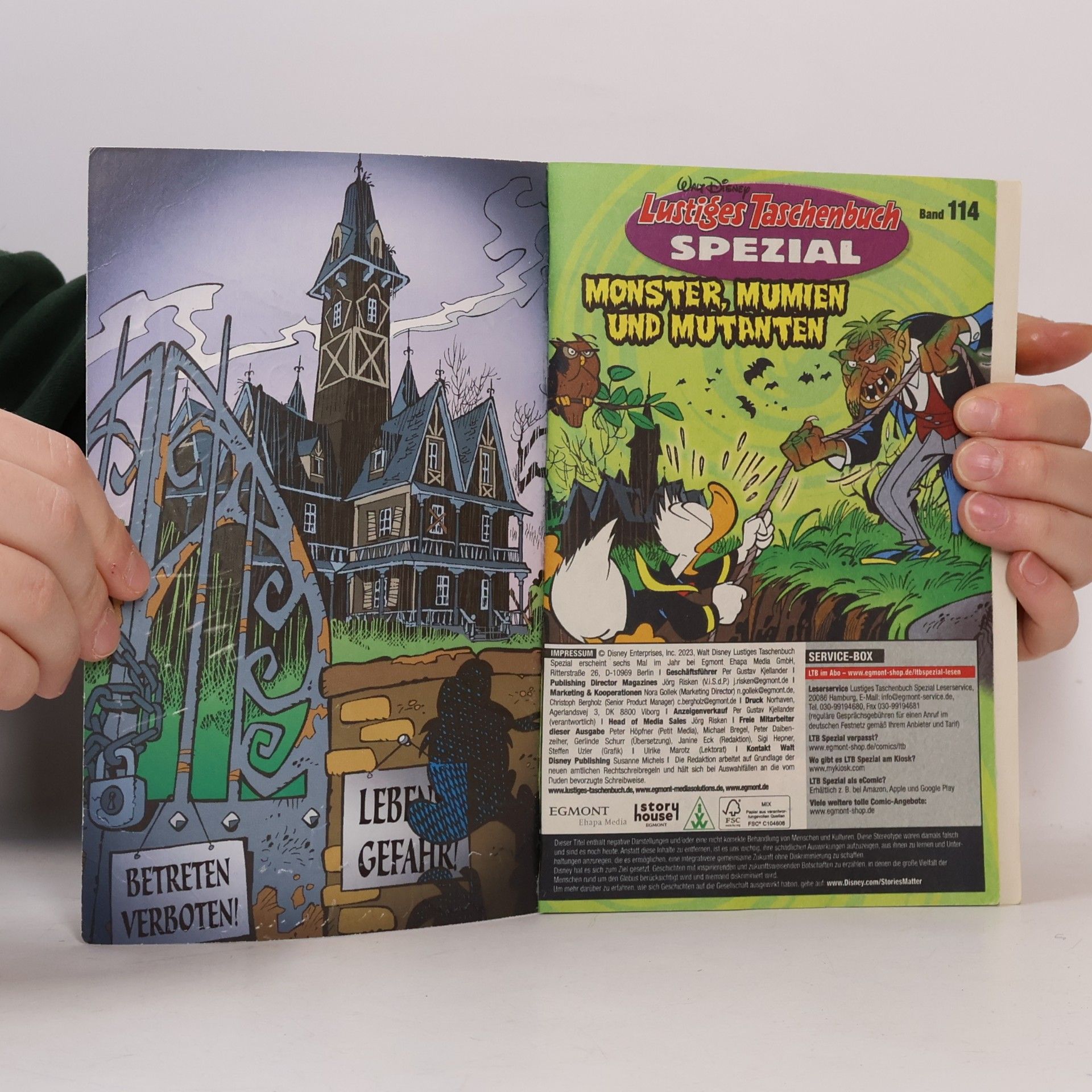 Walt Disney Walt Disney Lustiges Taschenbuch Spezial Band 114. Monster, Mumien und Mutanten