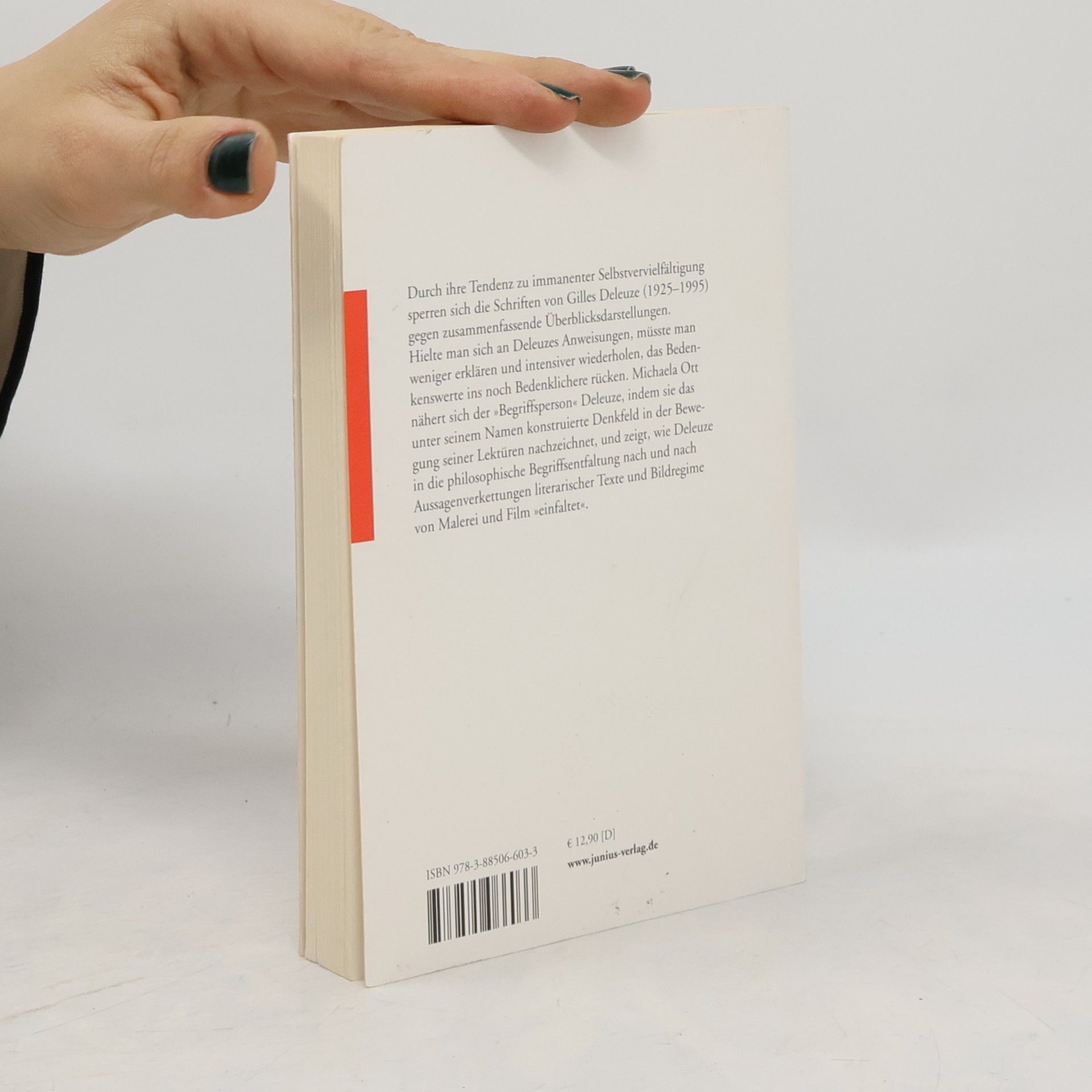 Michaela Ott Gilles Deleuze zur Einführung