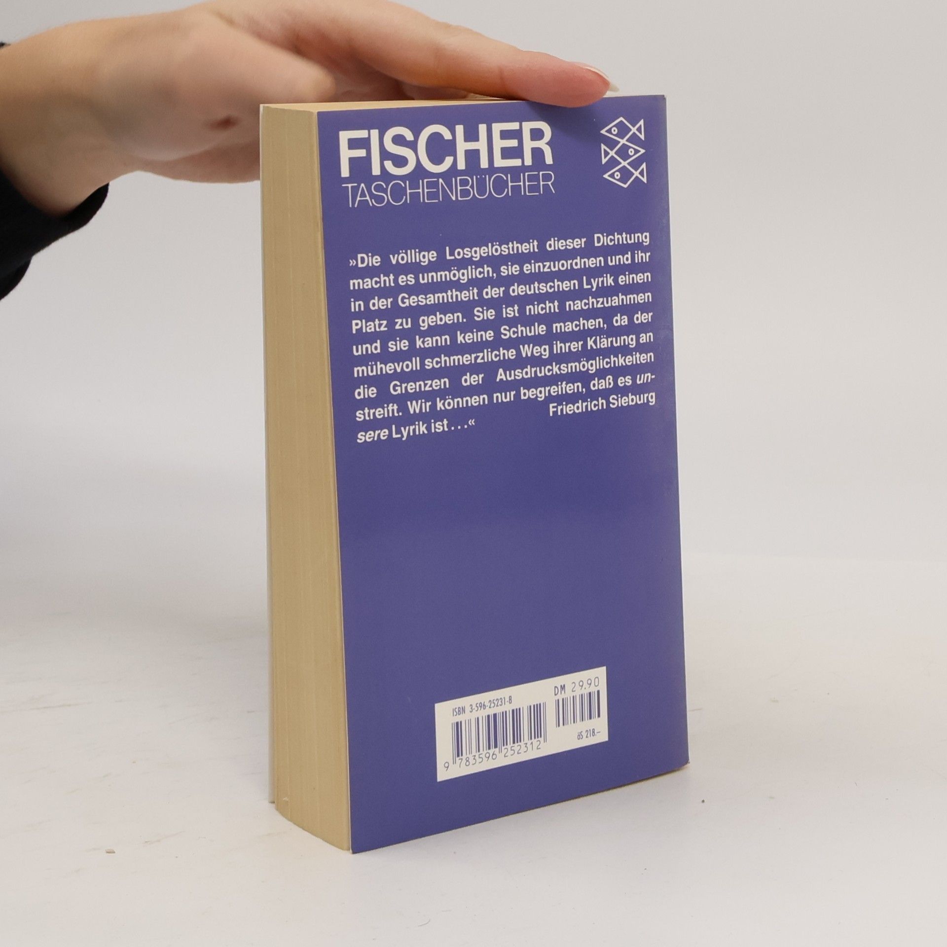 Gottfried Benn Gedichte in der Fassung der Erstdrucke