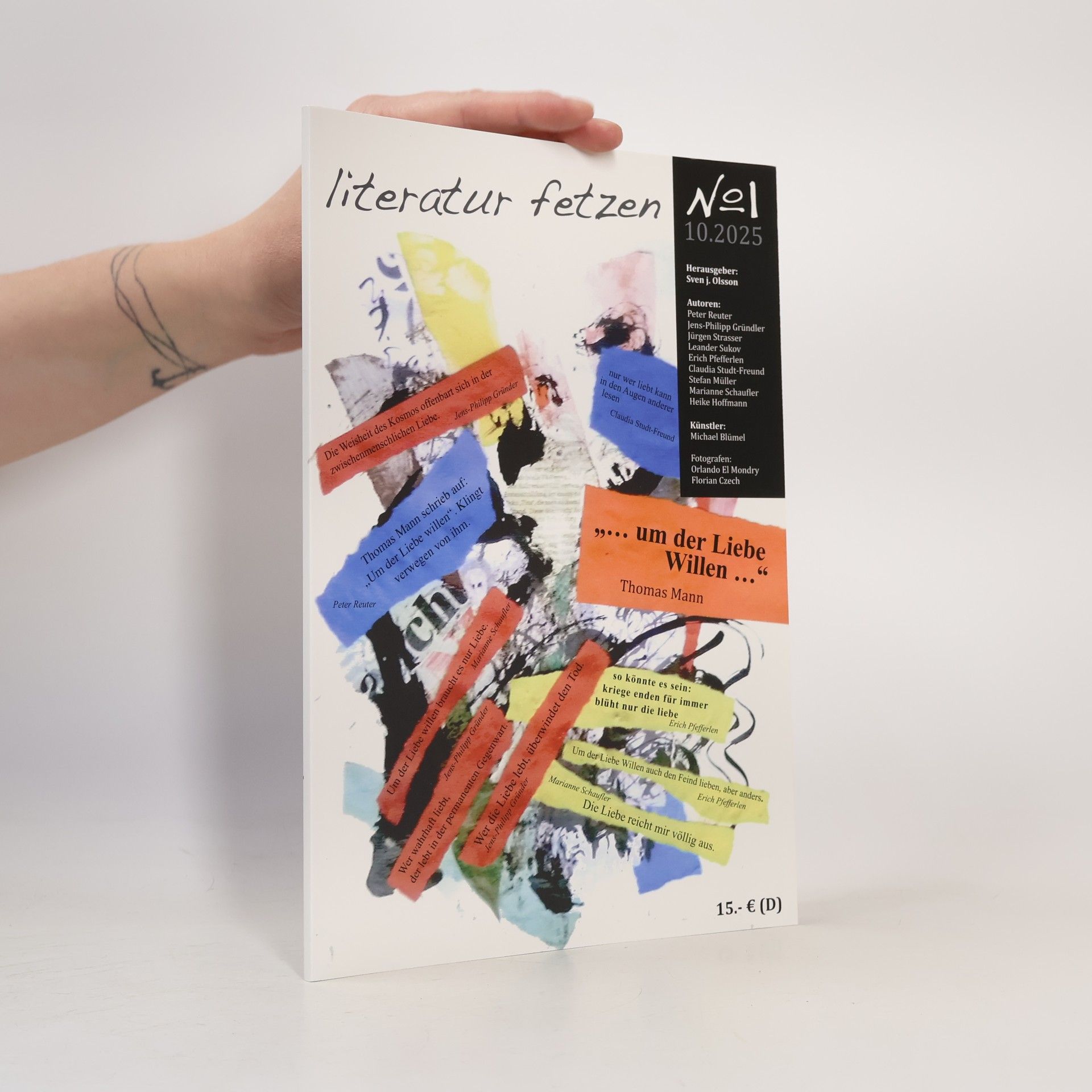 literatur fetzen - No 1: ... um der Liebe willen ...Thomas Mann