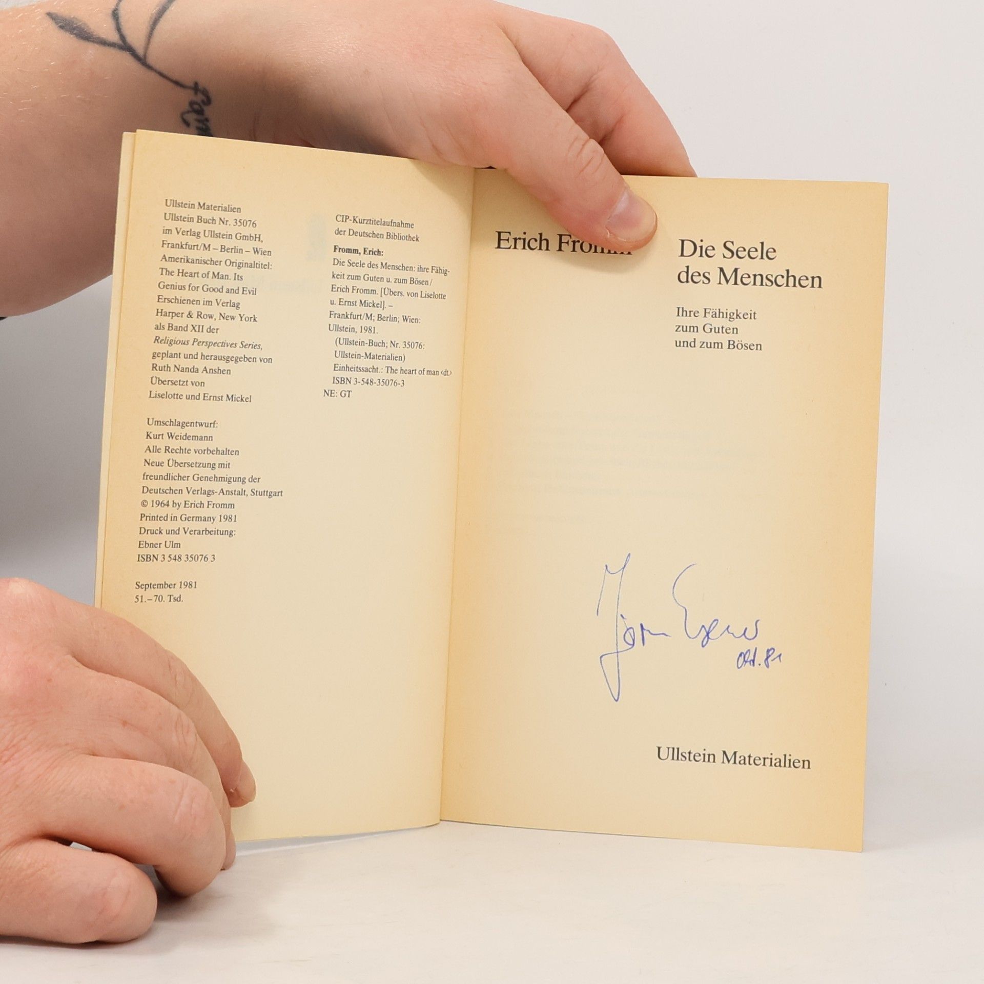 Erich Fromm Die Seele des Menschen