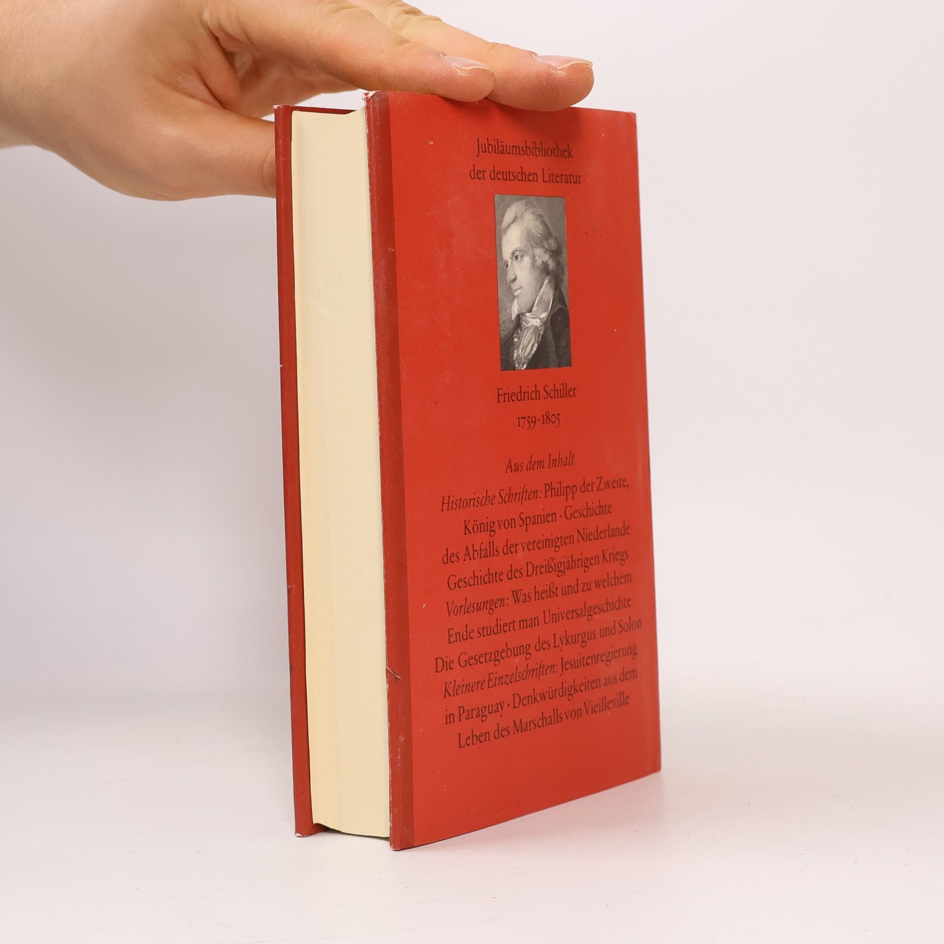 Friedrich Schiller Schiller Sämtliche Werke 4. Historische Schriften