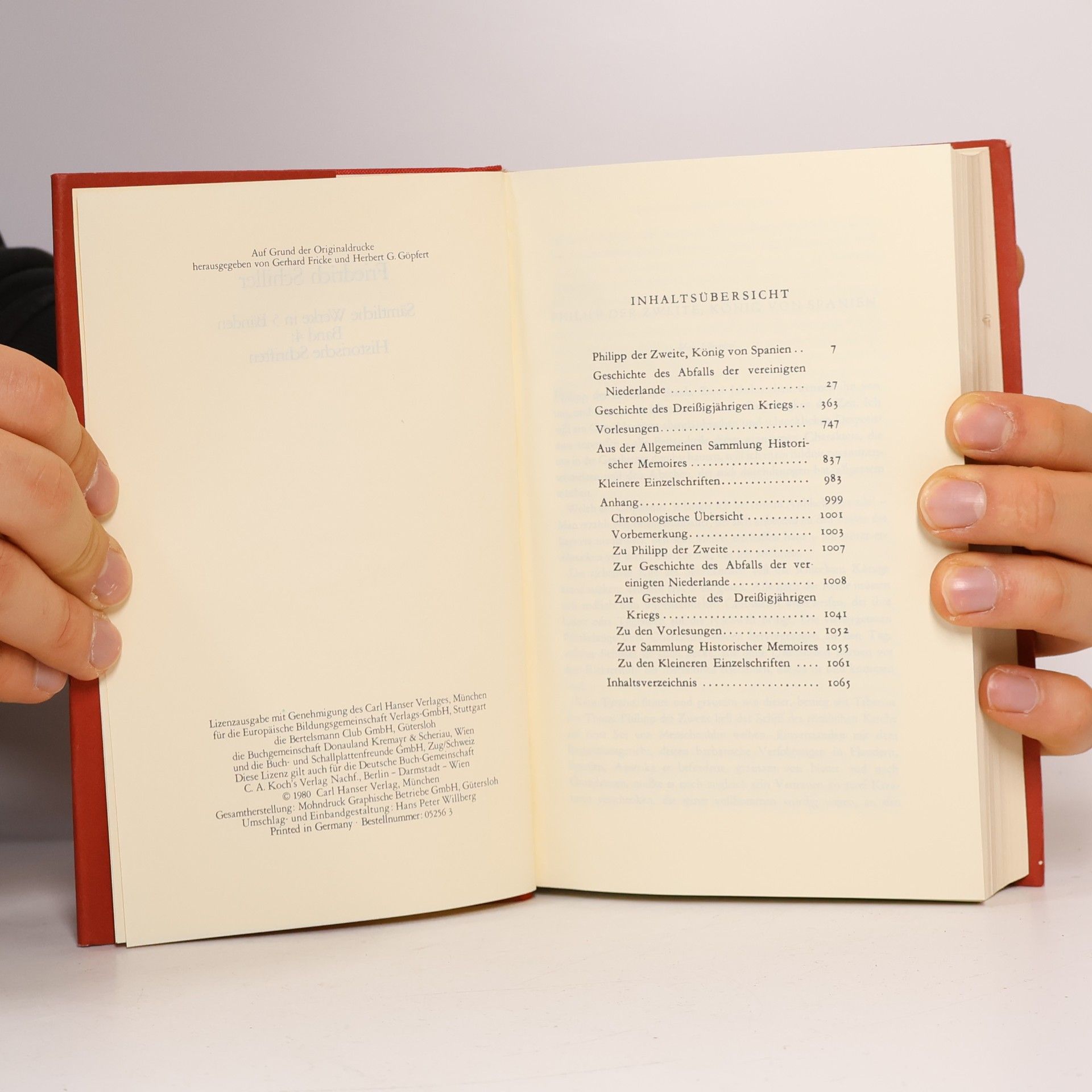 Friedrich Schiller Schiller Sämtliche Werke 4. Historische Schriften