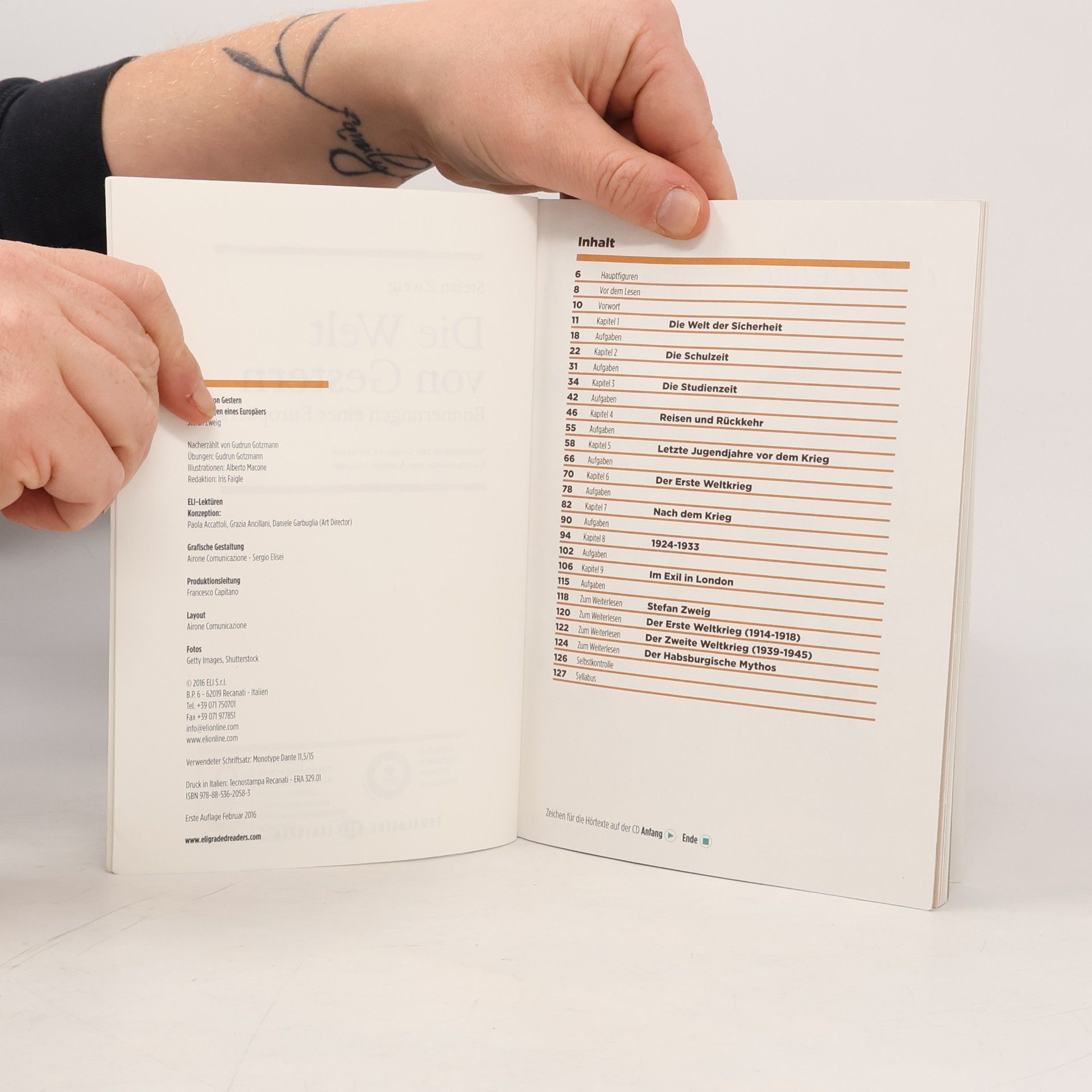 Stefan Zweig ELI Lektüren Erwachsene - 3/B1: Die Welt von Gestern +CD