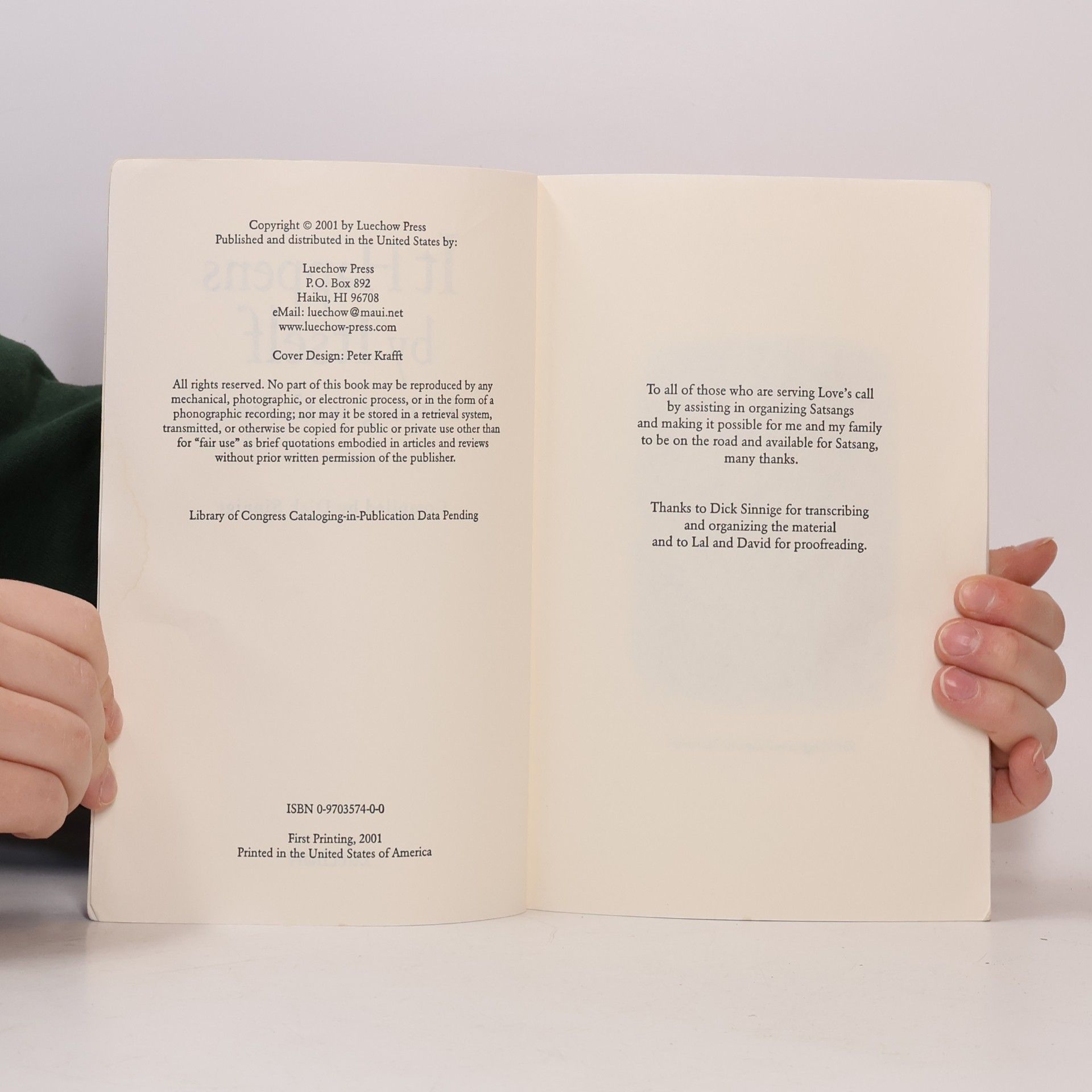 Isaac Shapiro It Happens by Itself
