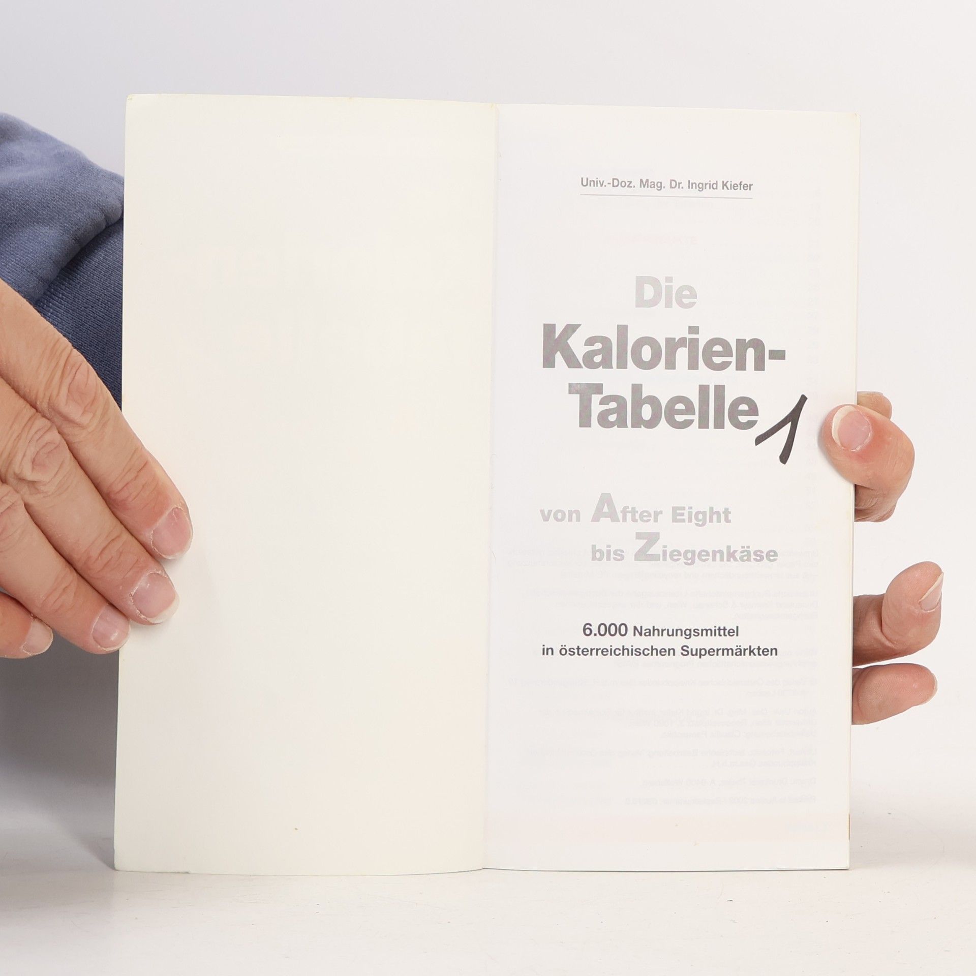 Ingrid Kiefer Die Kalorien-Tabelle 1