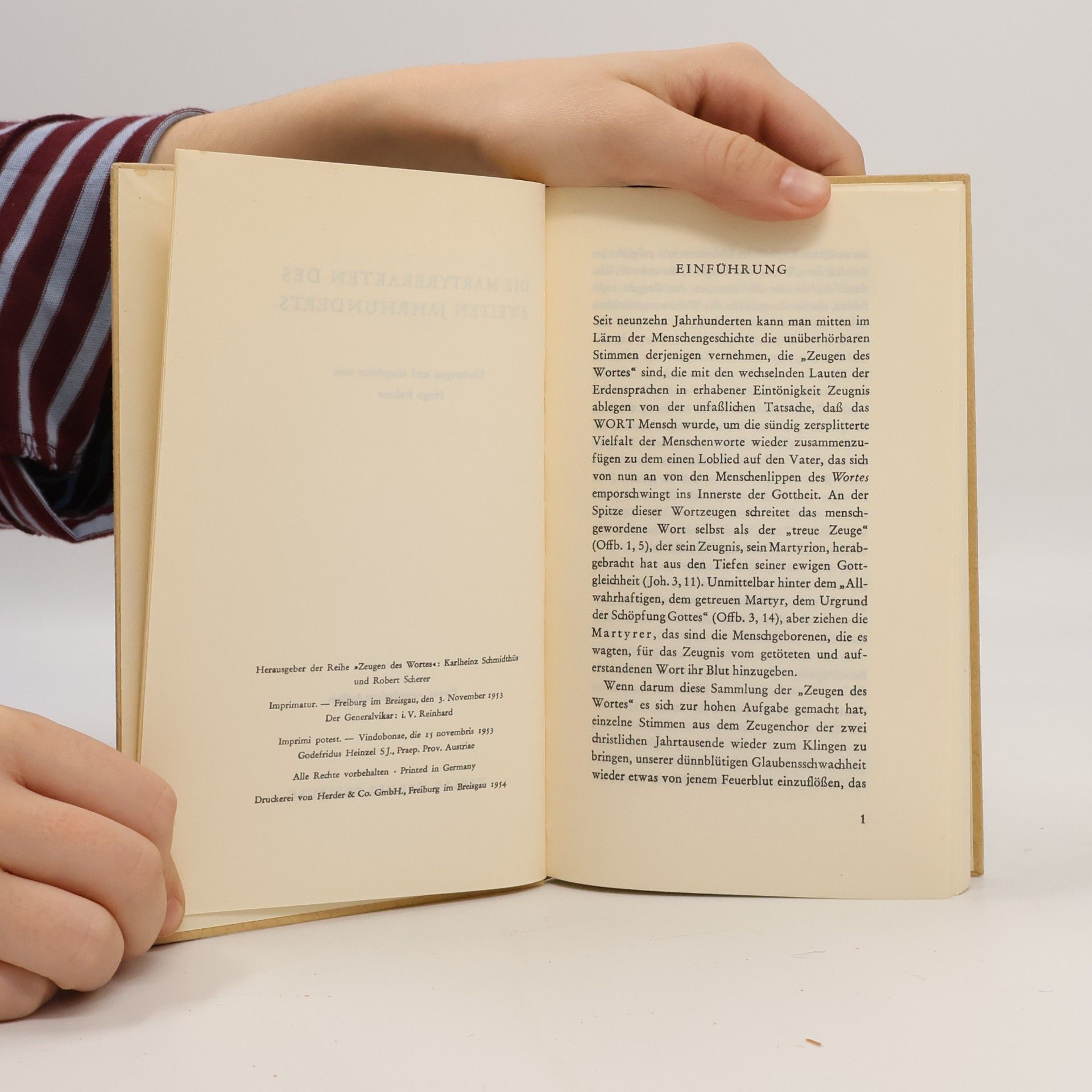 Hugo Rahner Die Martyrerakten des zweiten Jahrhunderts