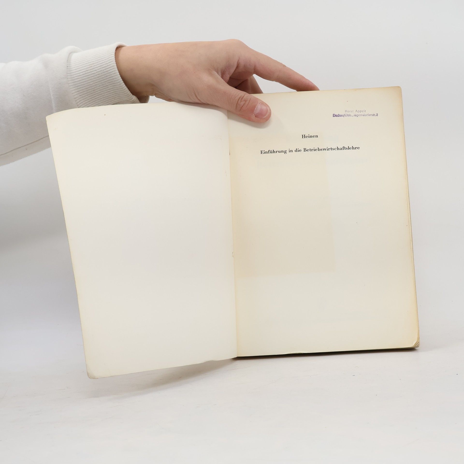 Edmund Heinen Einführung in die Betriebswirtschaftslehre