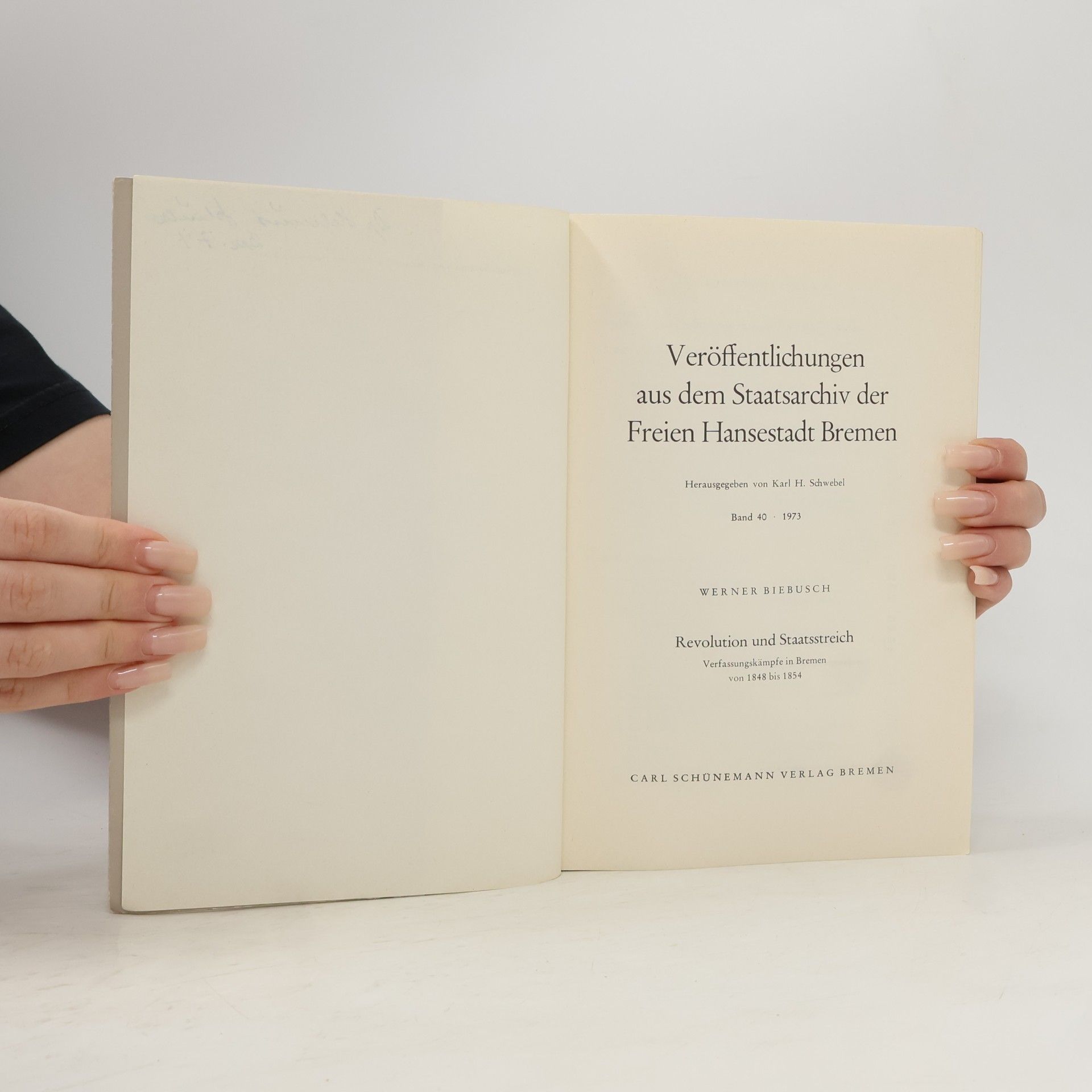 Werner Biebusch Revolution und Staatsstreich