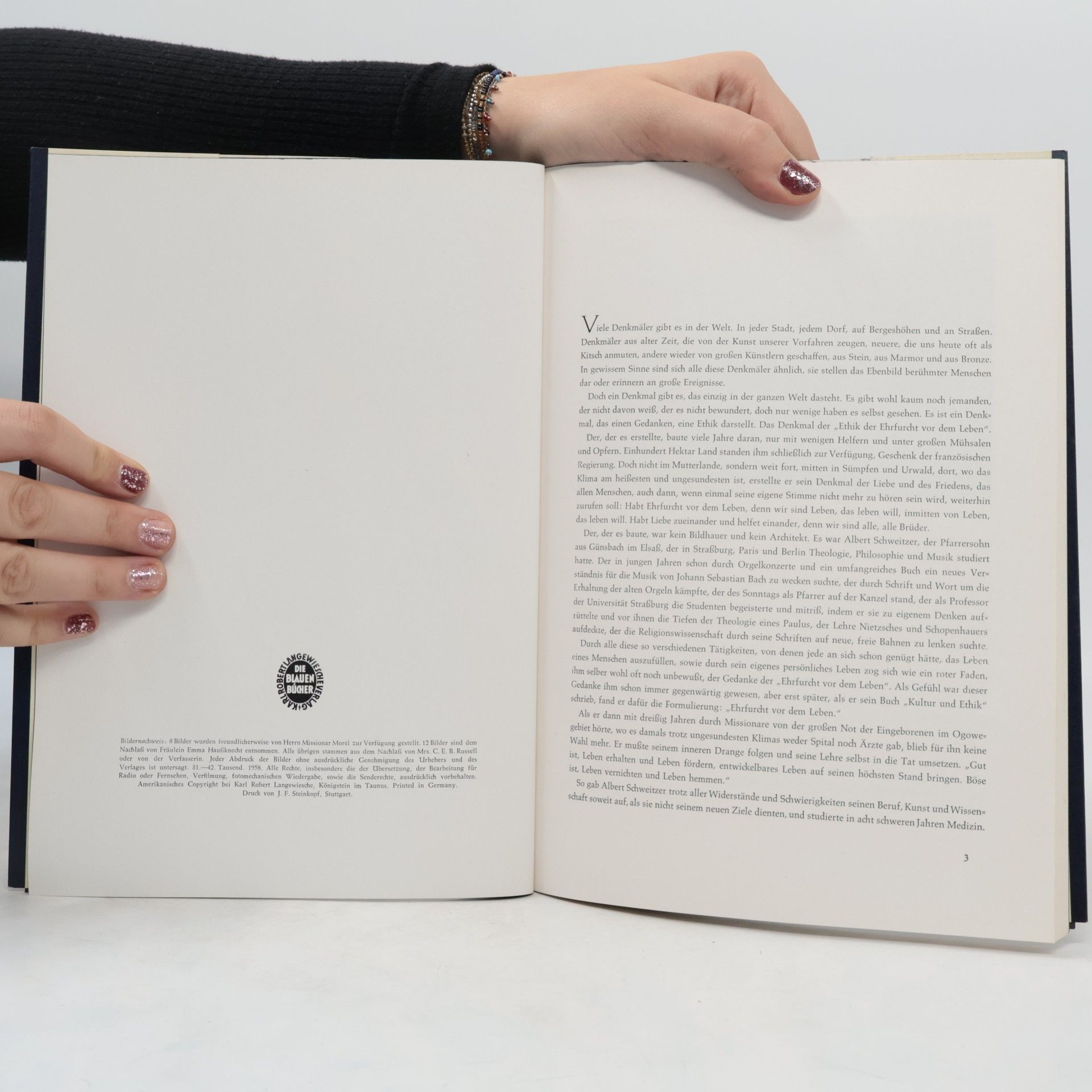 Autorenkollektiv Albert Schweitzer baut Lambarene. Die blauen Bücher