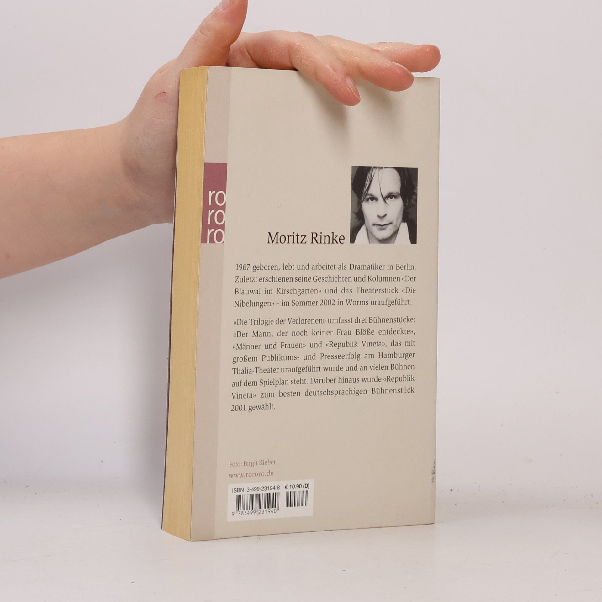 Moritz Rinke Trilogie der Verlorenen