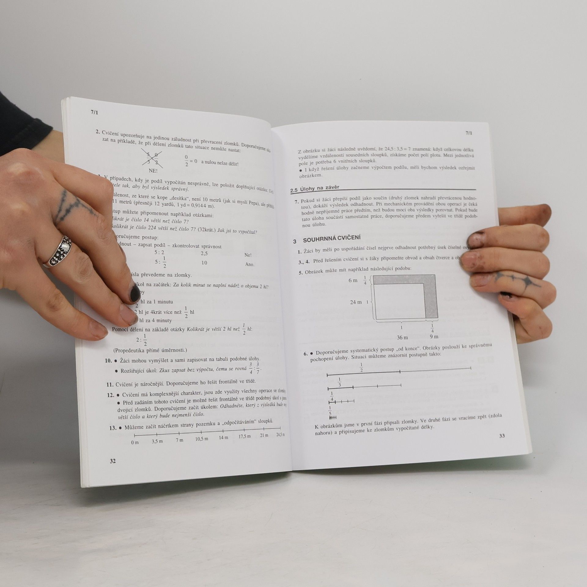 Oldřich Odvárko Knížka pro učitele k učebnicím matematiky pro 7. ročník základní školy