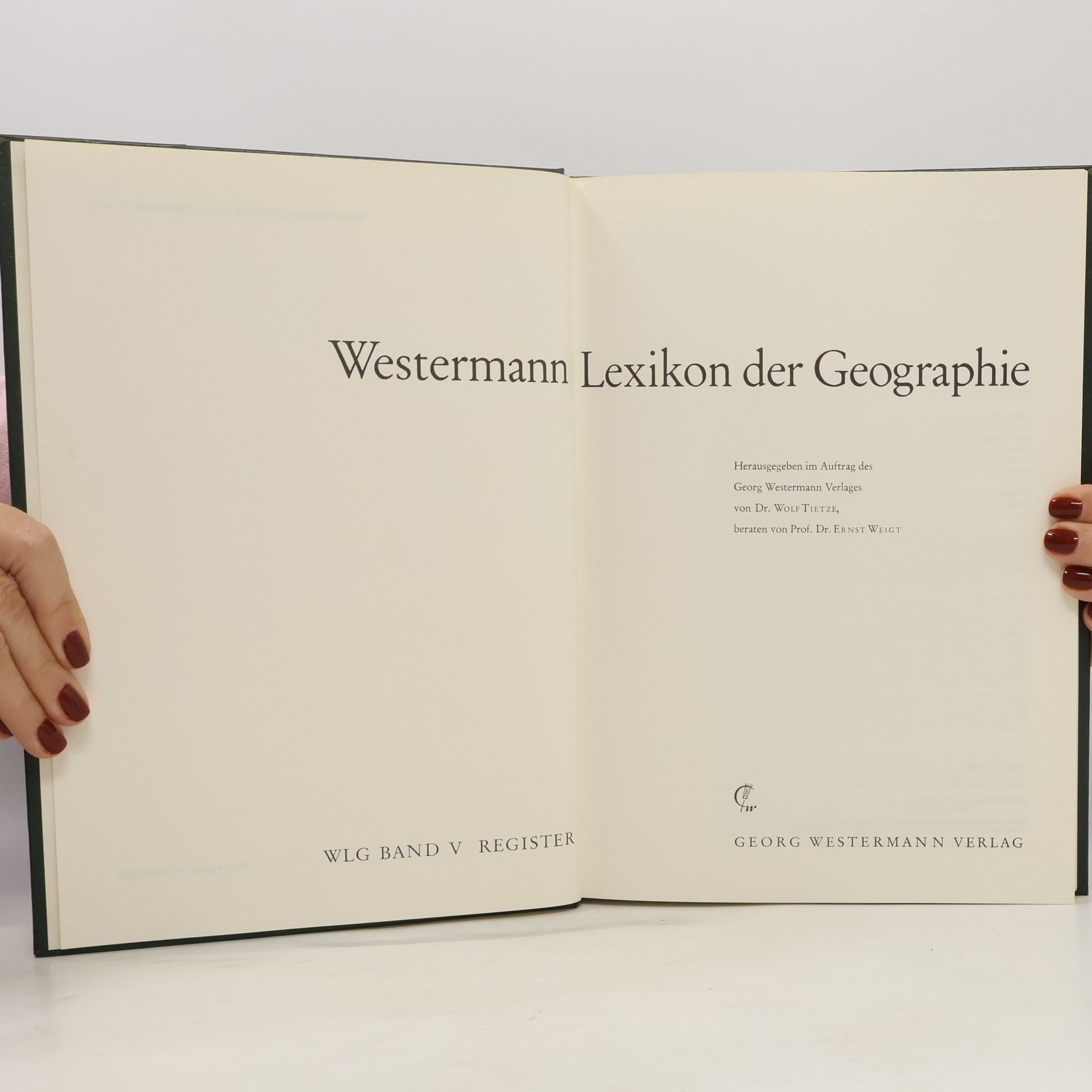 Autorenkollektiv Westermann Lexikon der Geographie V: Register