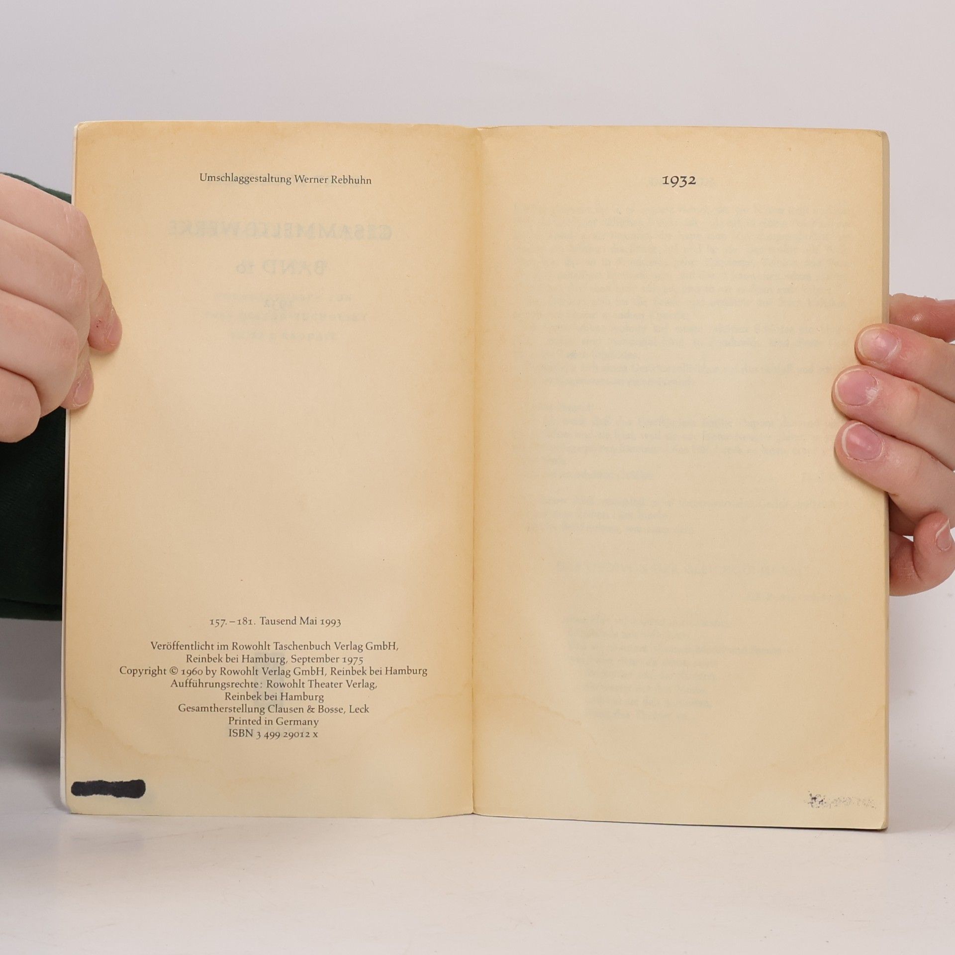 Kurt Tucholsky Gesammelte Werke 10