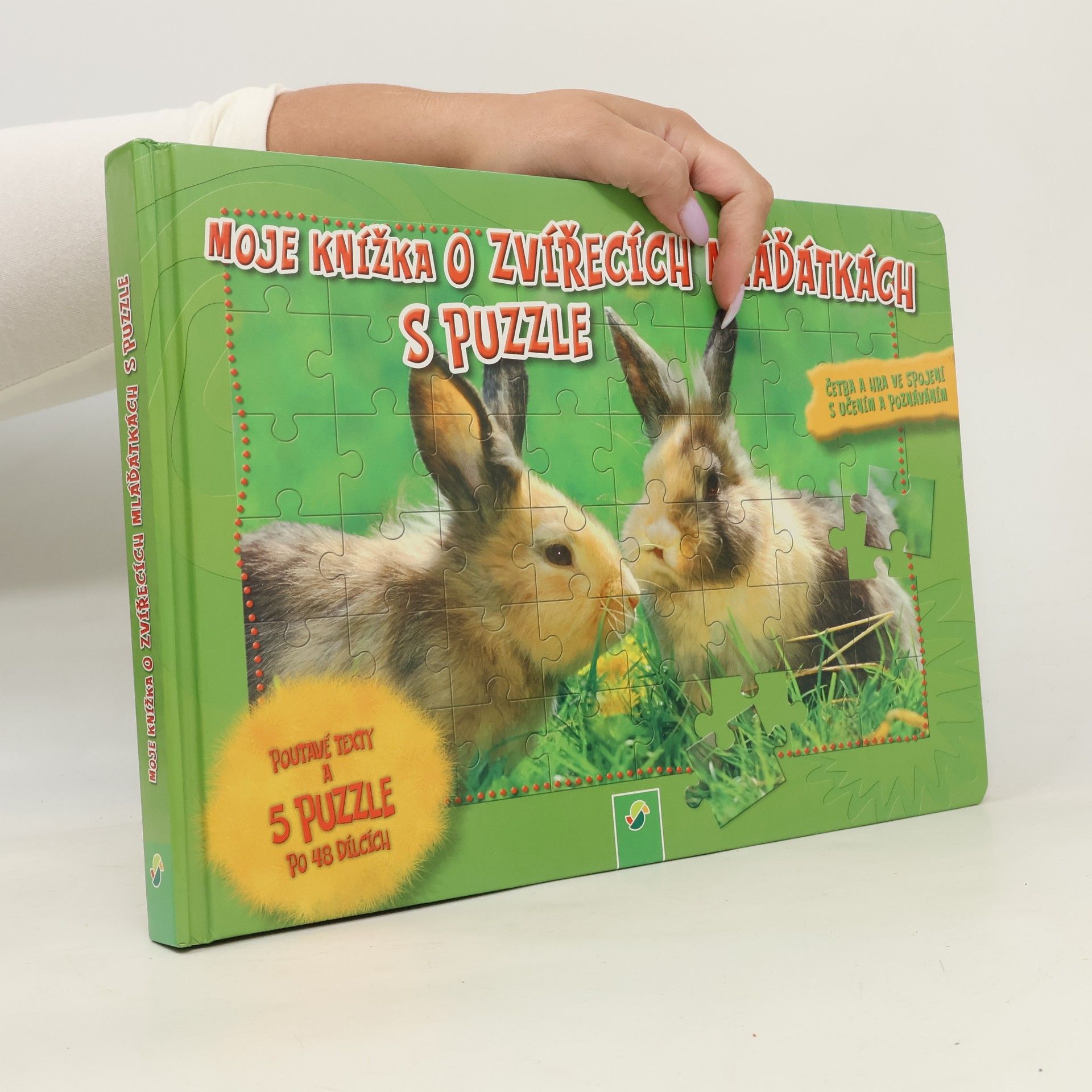 Moje knížka o zvířecích mláďátkách s puzzle