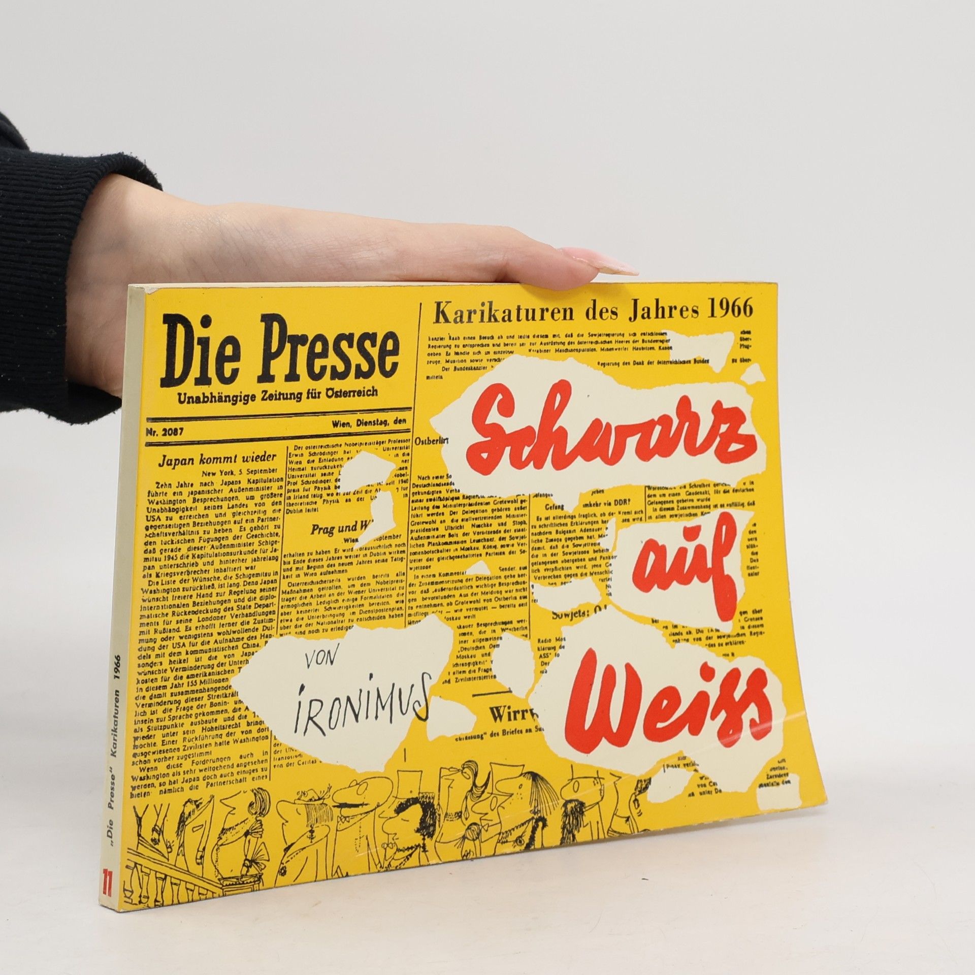 Schwarz auf Weiss. Karikaturen des Jahres 1966