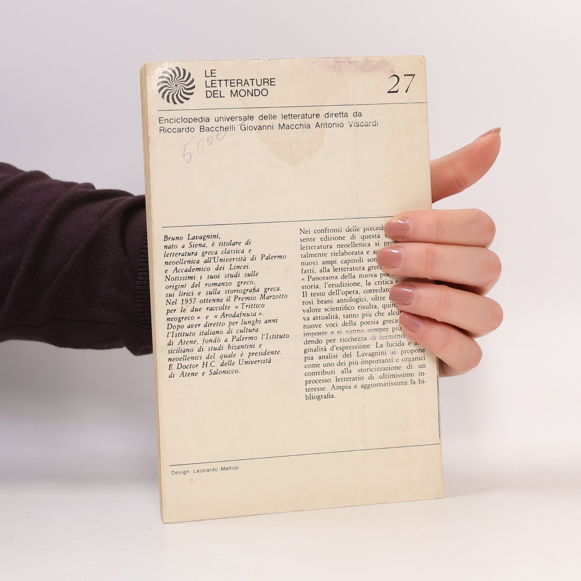 Bruno Lavagnini La letteratura neoellenica