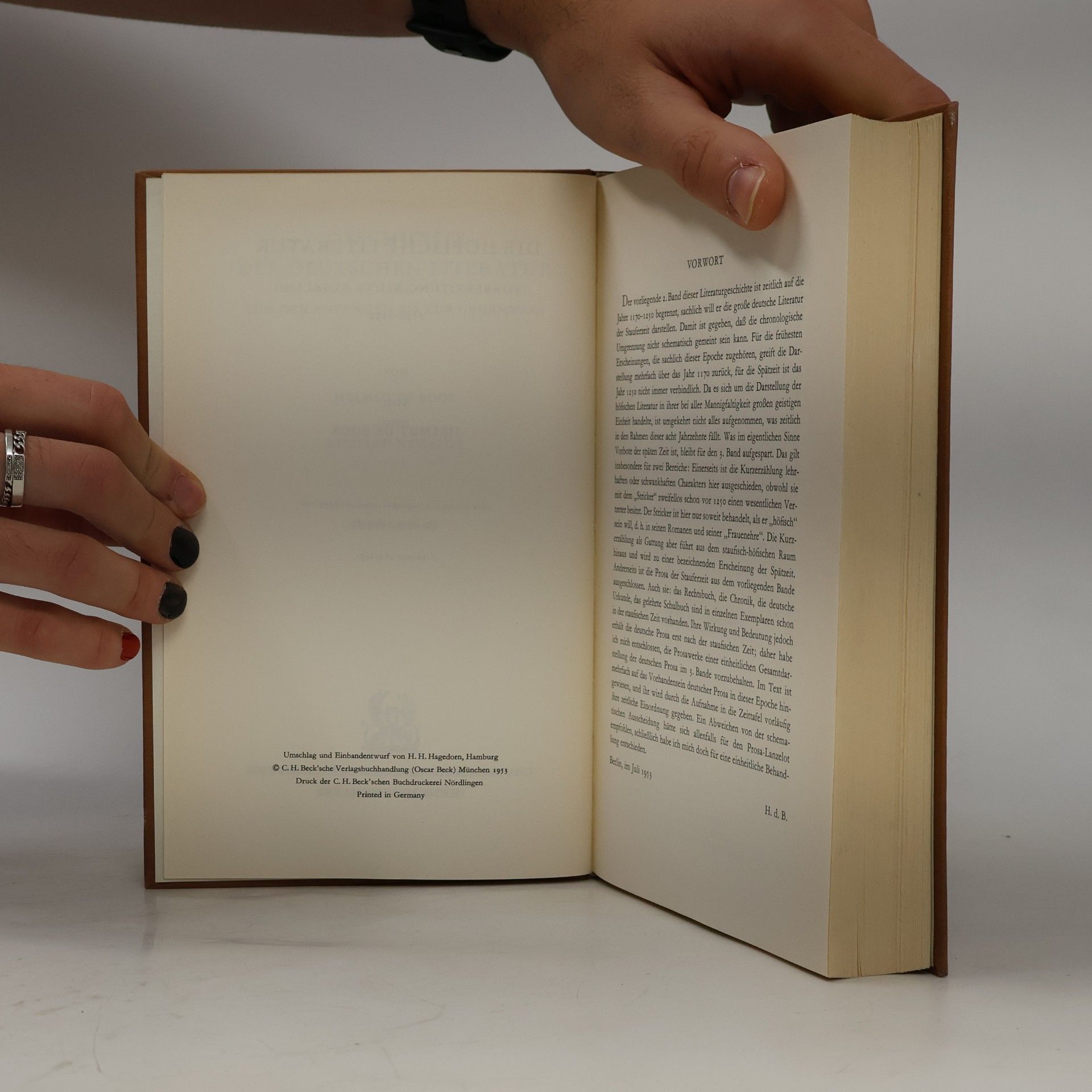 Helmut de Boor Geschichte der deutschen Literatur 2