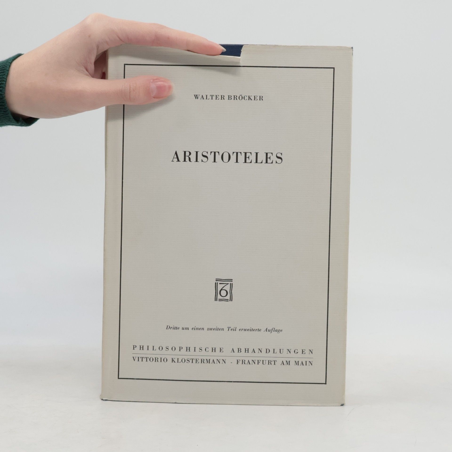 Walter Bröcker Aristoteles