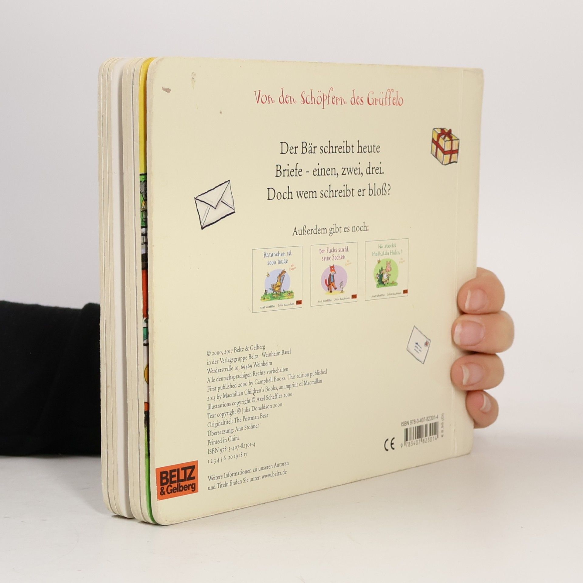 Axel Scheffler Der Bär schreibt heute Briefe