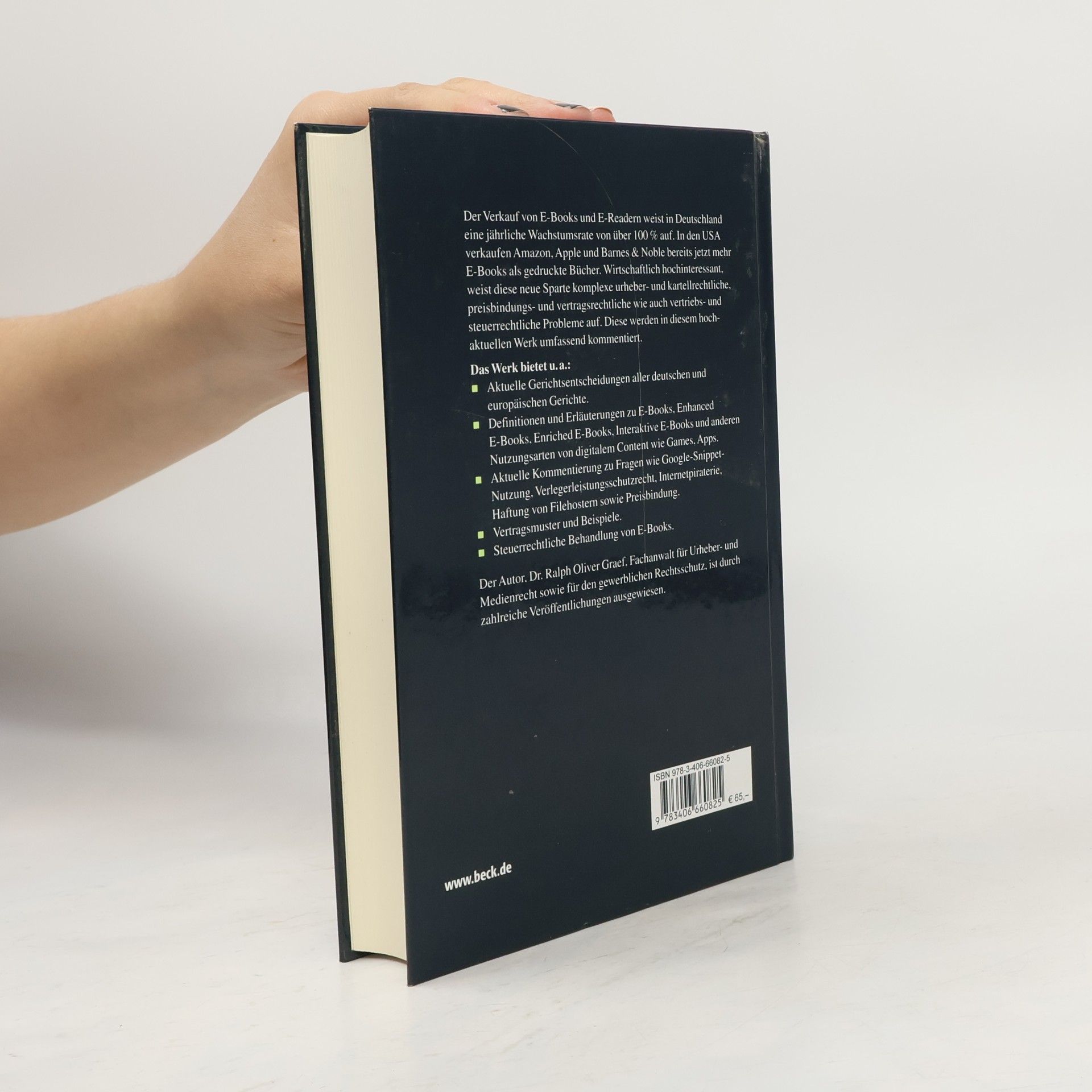 Ralph Oliver Graef Recht der E-Books und Electronic Publishing