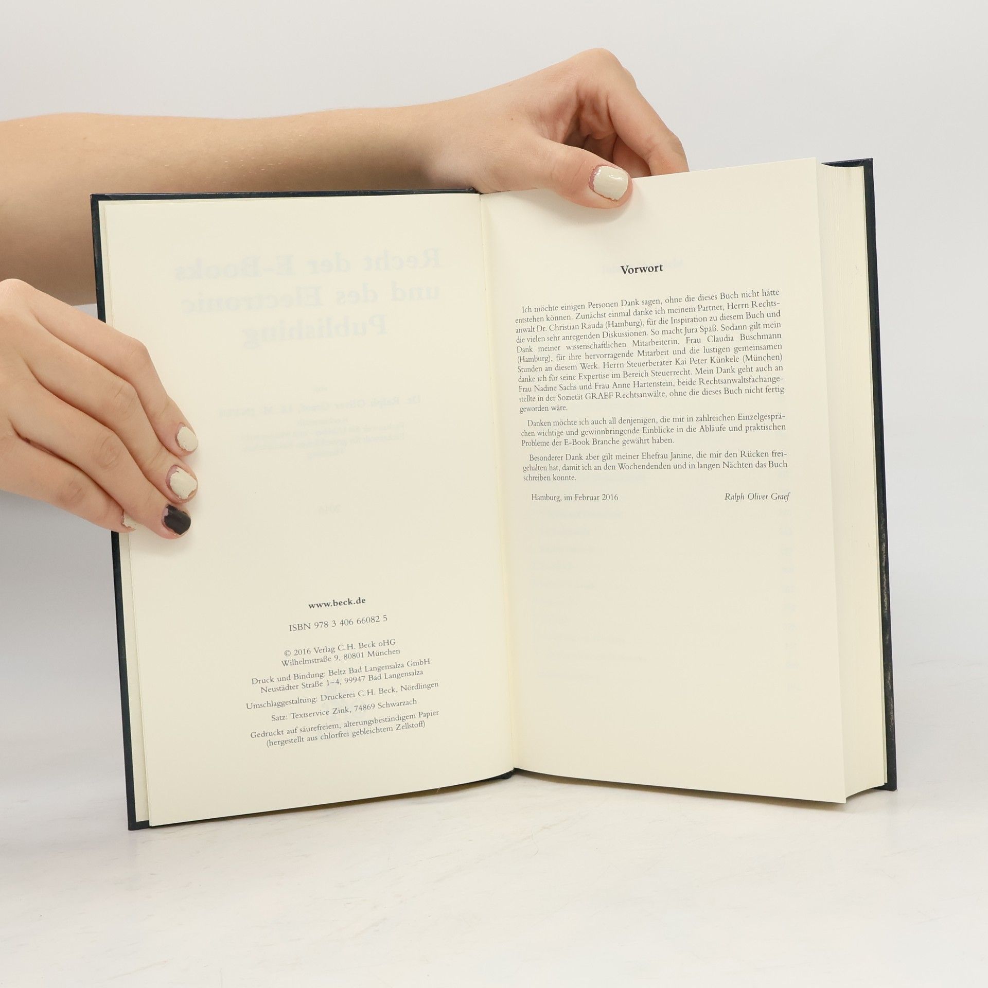 Ralph Oliver Graef Recht der E-Books und Electronic Publishing
