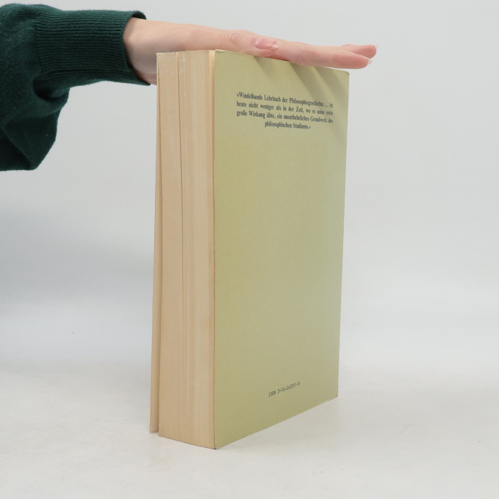 Wilhelm Windelband Lehrbuch der Geschichte der Philosophie