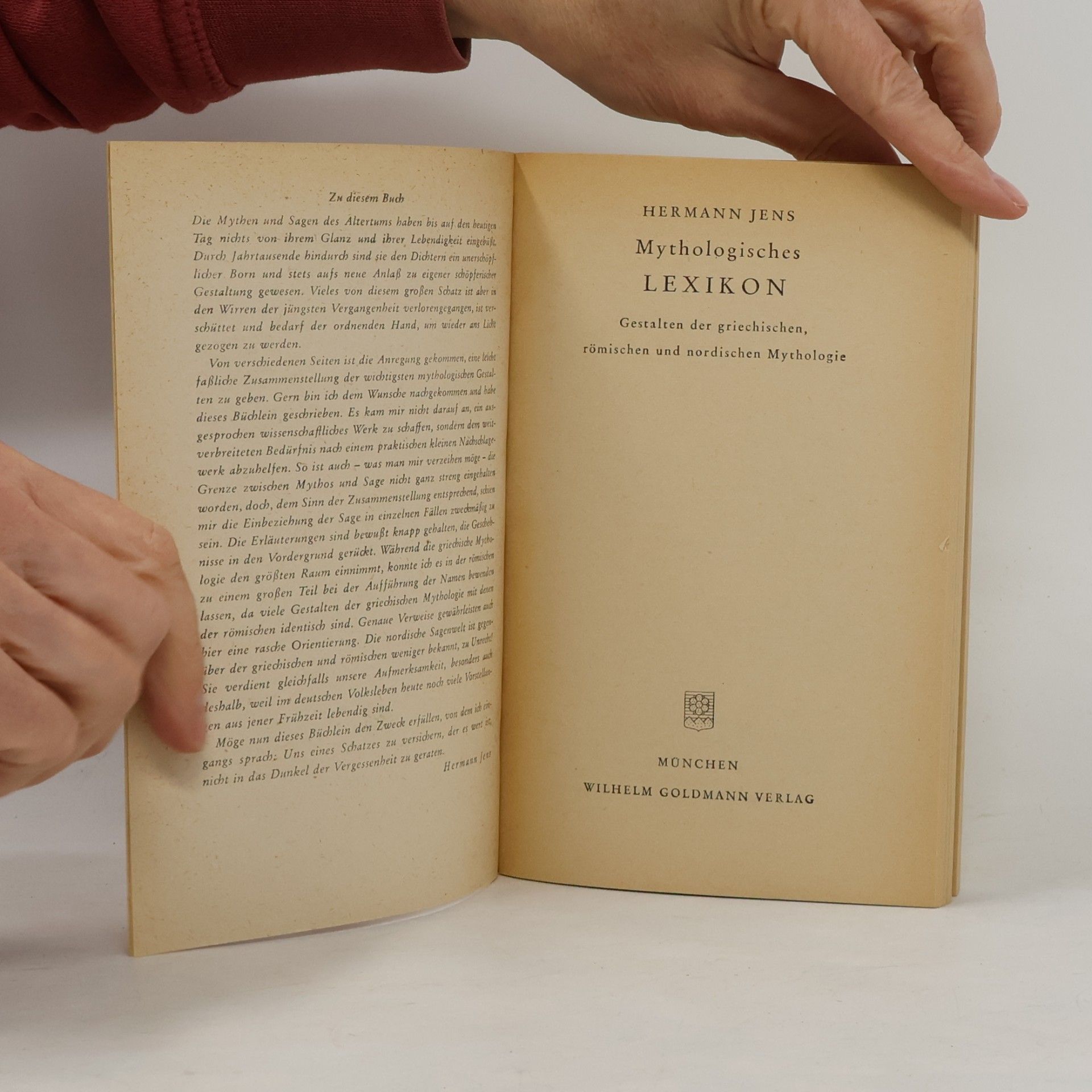 Hermann Jens Mythologisches Lexikon