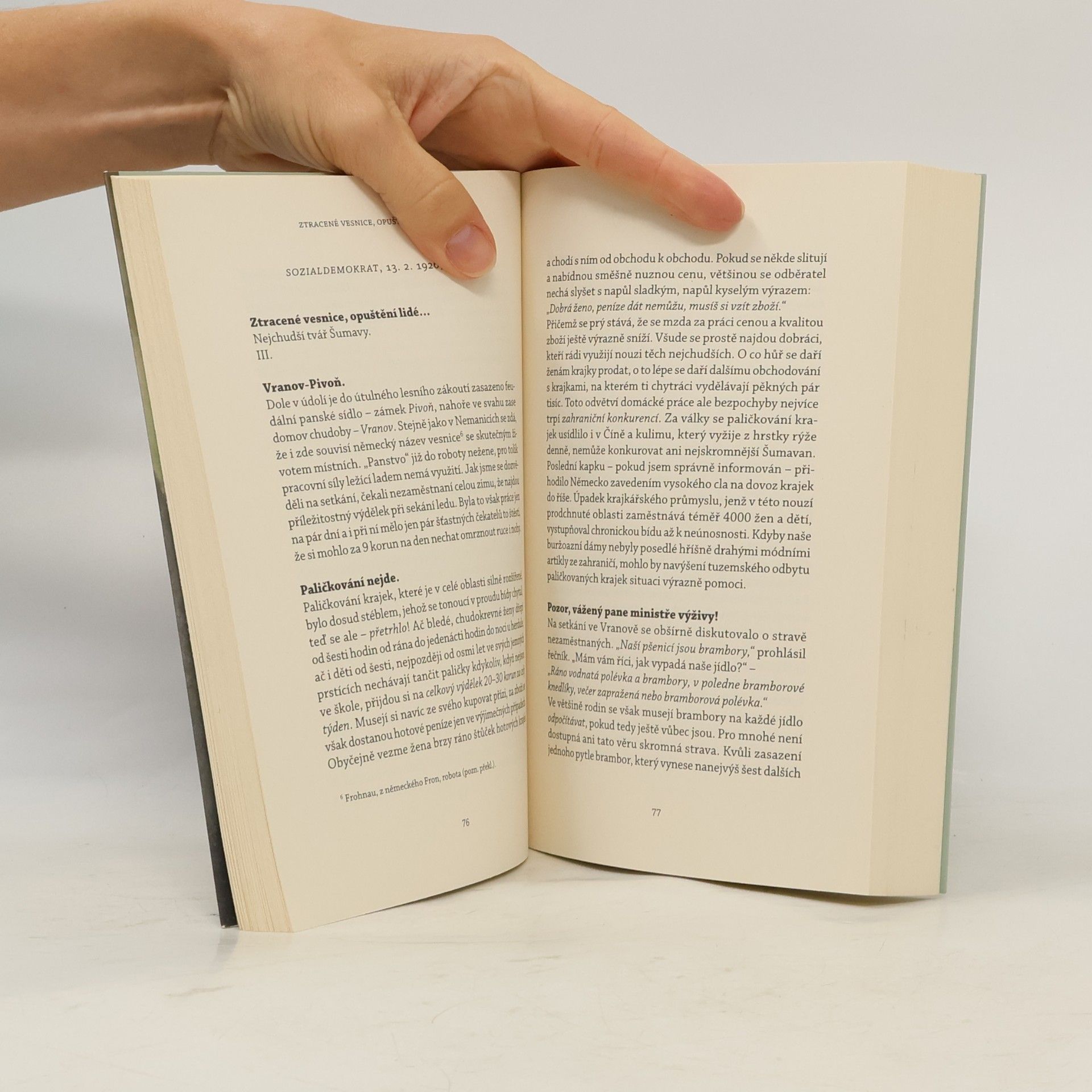 Wenzel Jaksch Ztracené vesnice, opuštění lidé...reportáže z českého pohraničí 1924-1928
