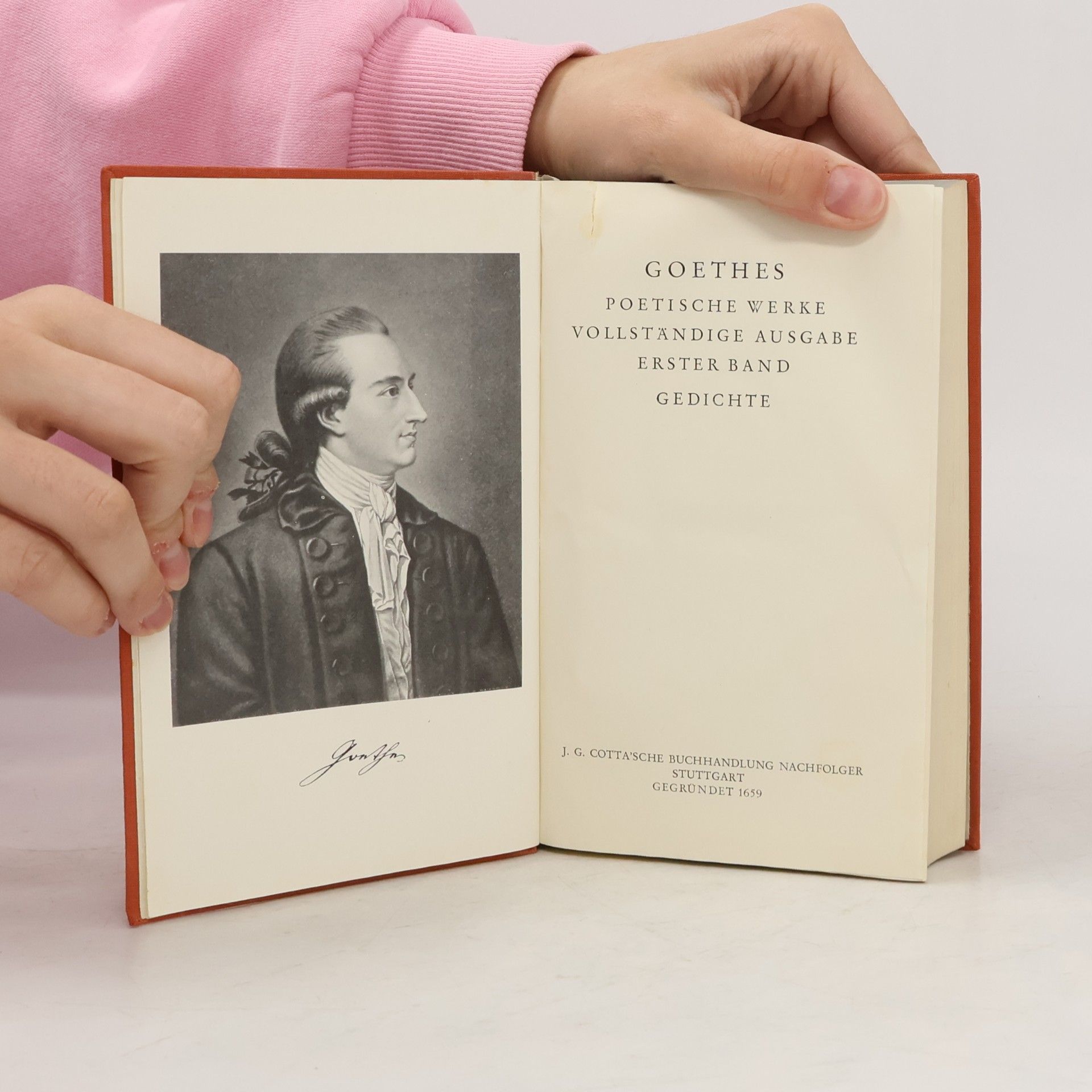 Johann Wolfgang von Goethe Goethes poetische Werke. Erzählende Dichtungen I