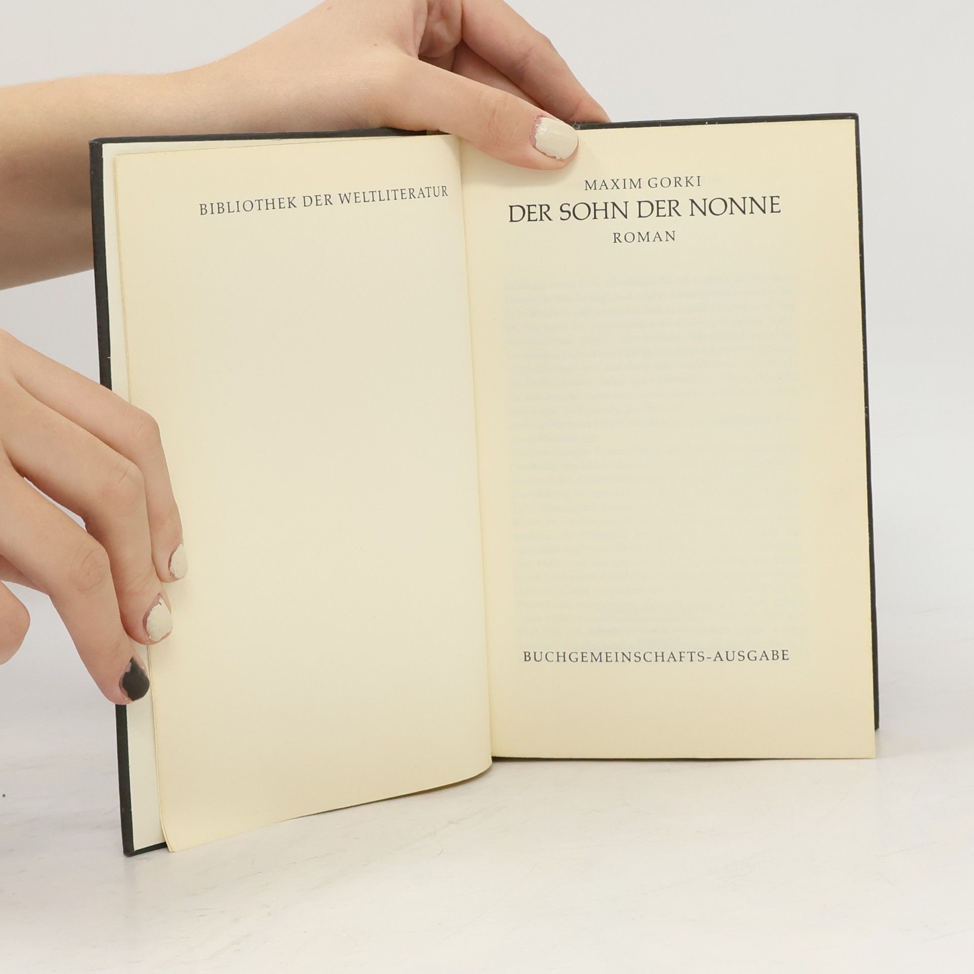 Maxim Gorkij Der Sohn der Nonne