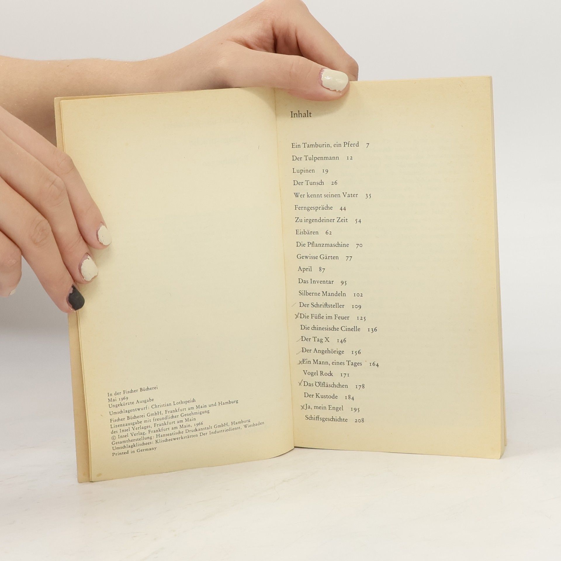 Marie Luise Kaschnitz Ferngespräche Erzählungen